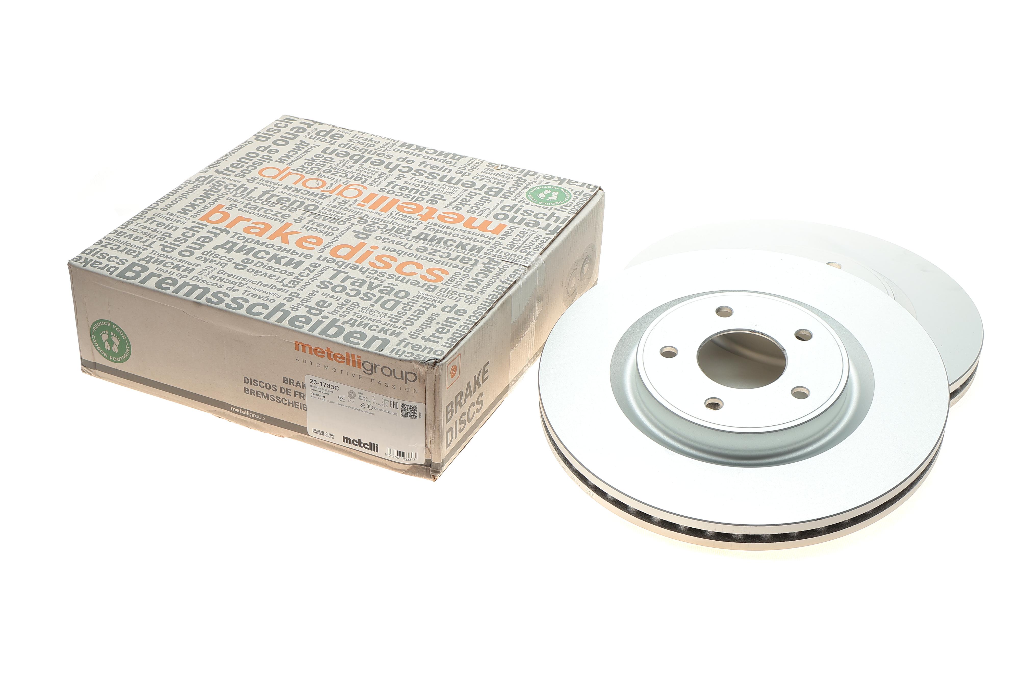 Диск гальмівний (передній) Nissan X-Trail/Renault Koleos 14- (320x28)