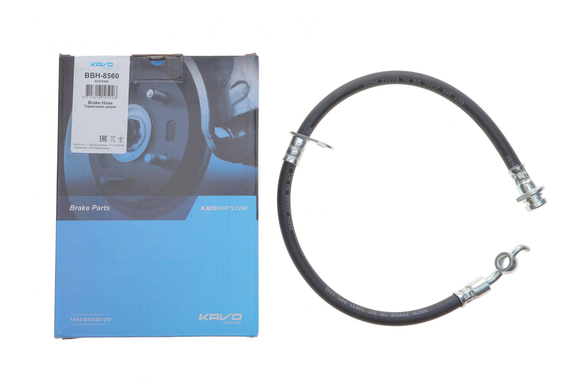 Шланг гальмівний (передній) Suzuki Grand Vitara 05- (L) (519mm)