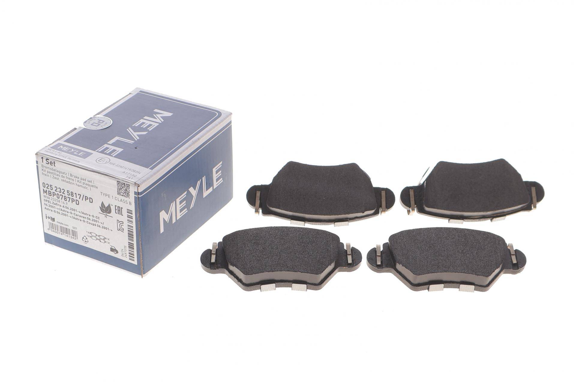 Колодки гальмівні (задні) Opel Astra G/Zafira A 98-09 (Bosch)