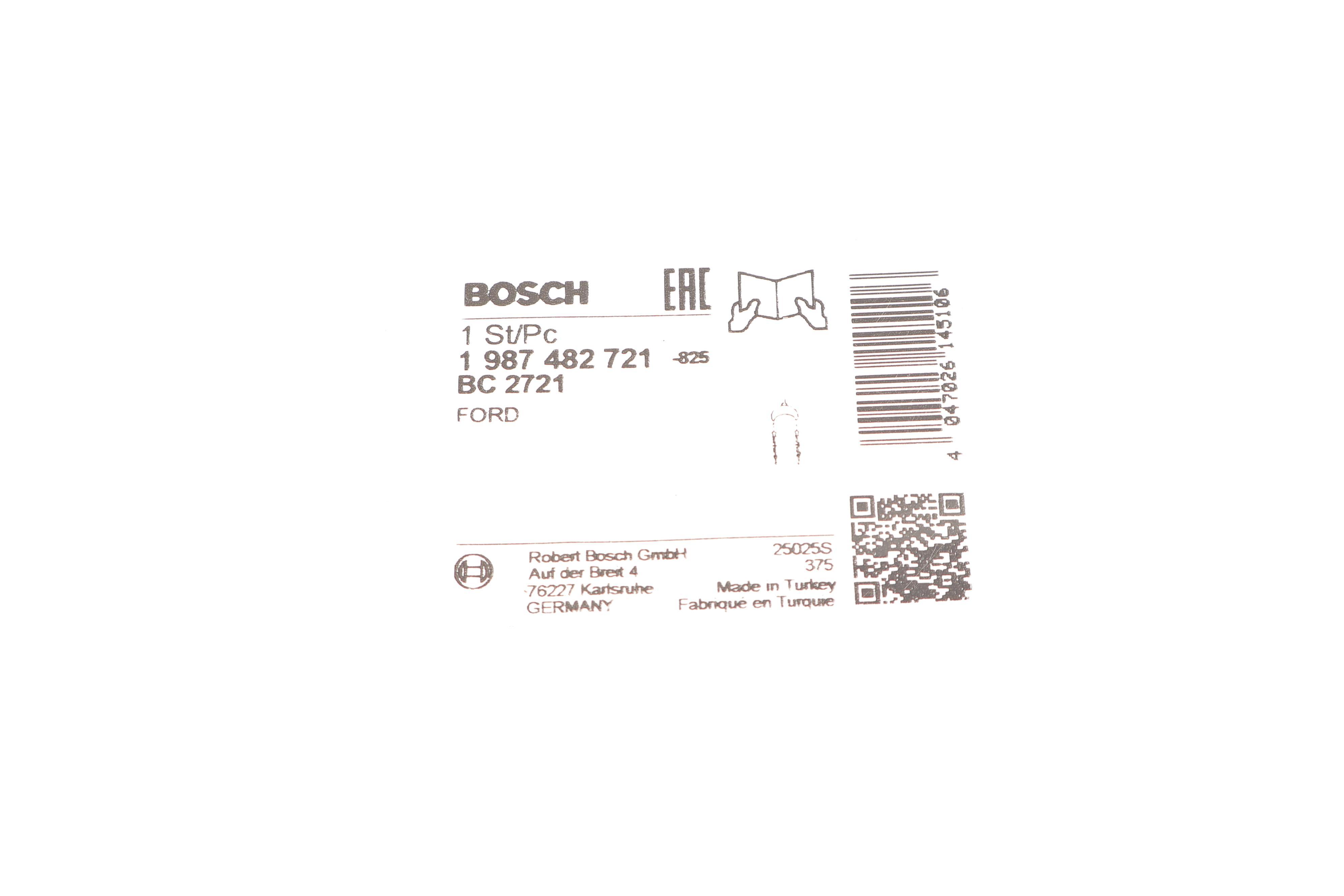 Трос ручника (задній) Ford Focus II 04-12 (L=1490/1440mm)