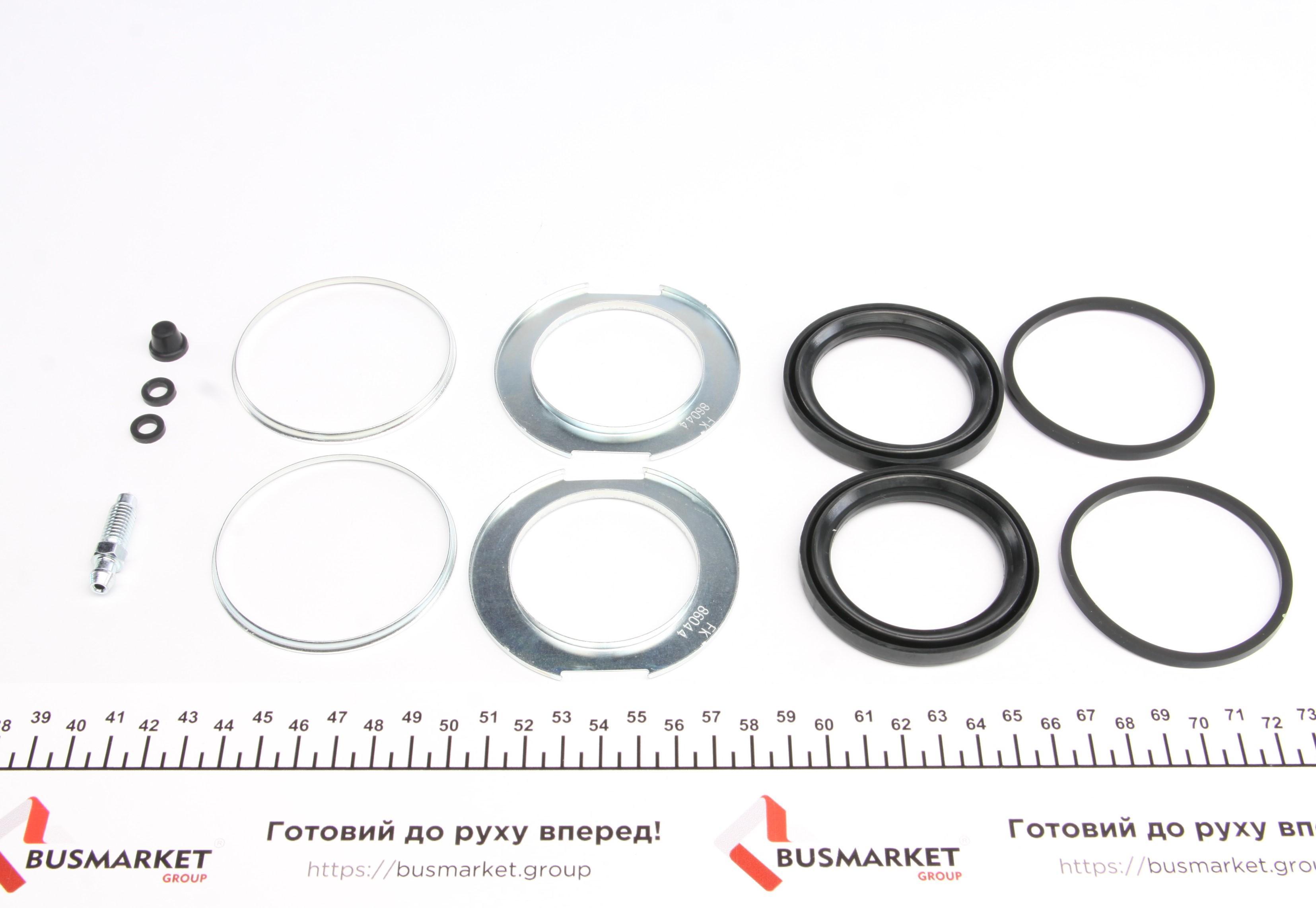 Ремкомплект суппорта (переднего) MB S-class (W126) 79-91 (d=60mm) (+2 поршня) (Bendix)