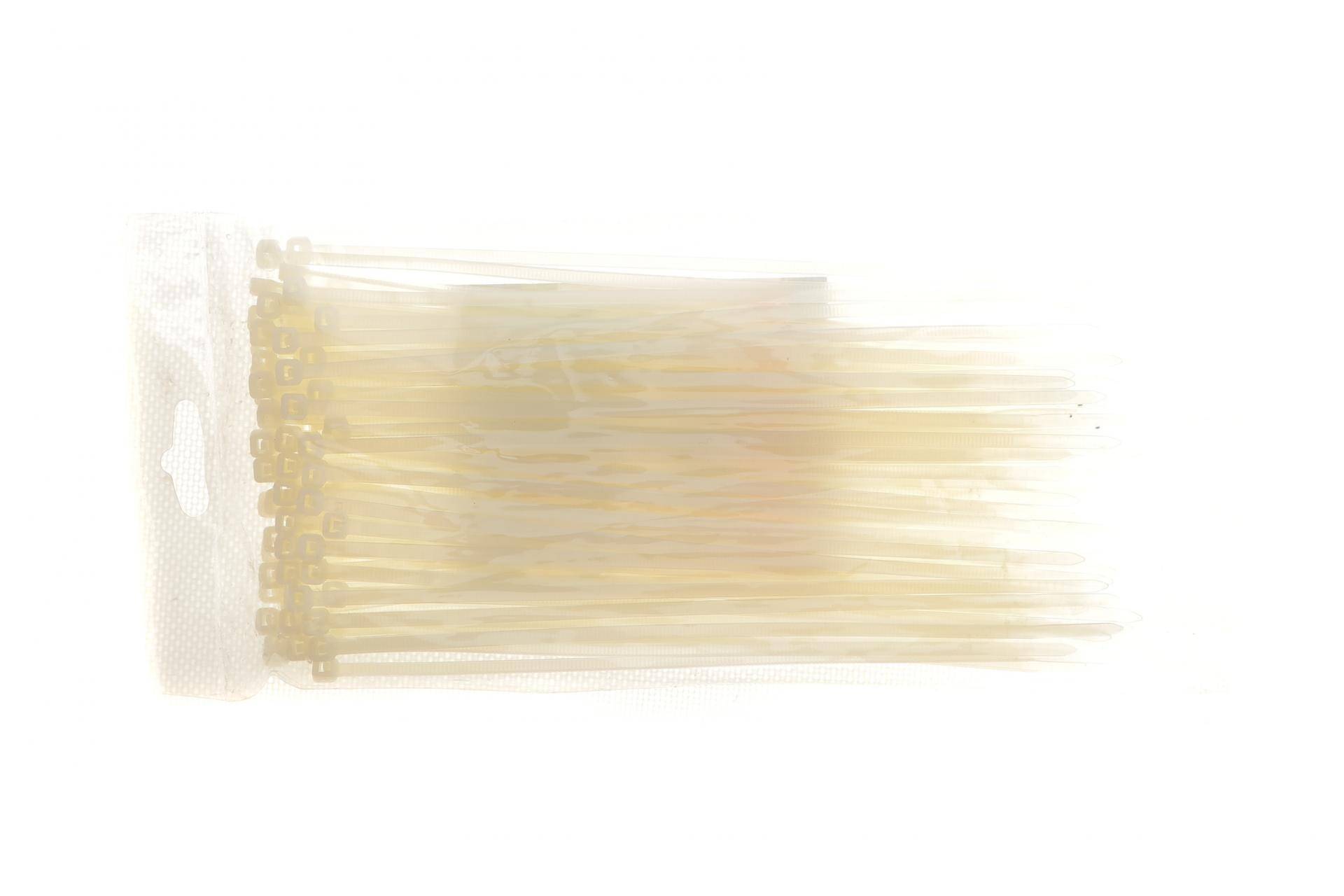 Набір стяжок пластикових 3,6x200 мм 100 од. (біла)