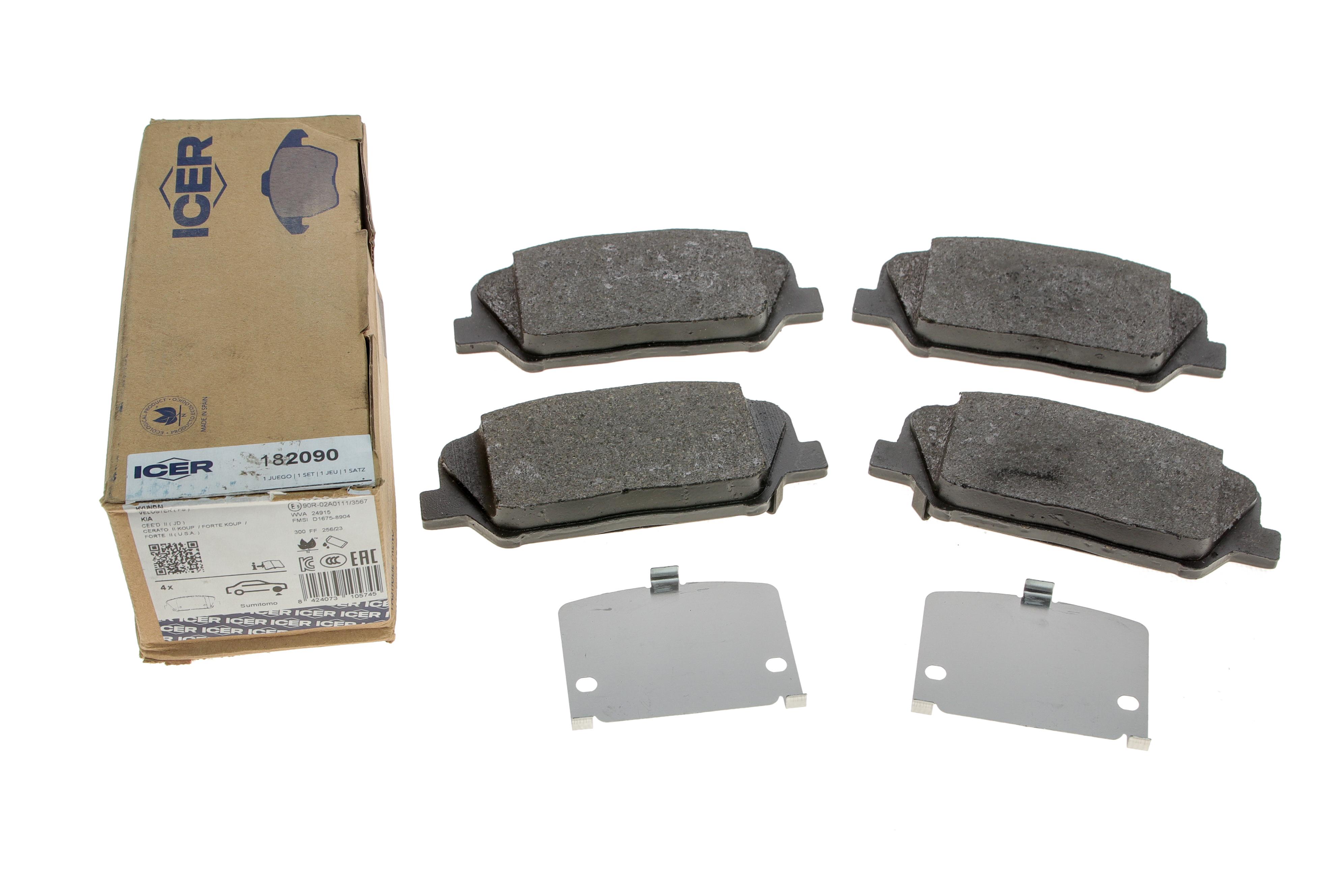 Колодки тормозные (передние) Hyundai i30 11-/Veloster 12-17/Kia Cee'd/Pro Cee'd 12-/Cerato 13-