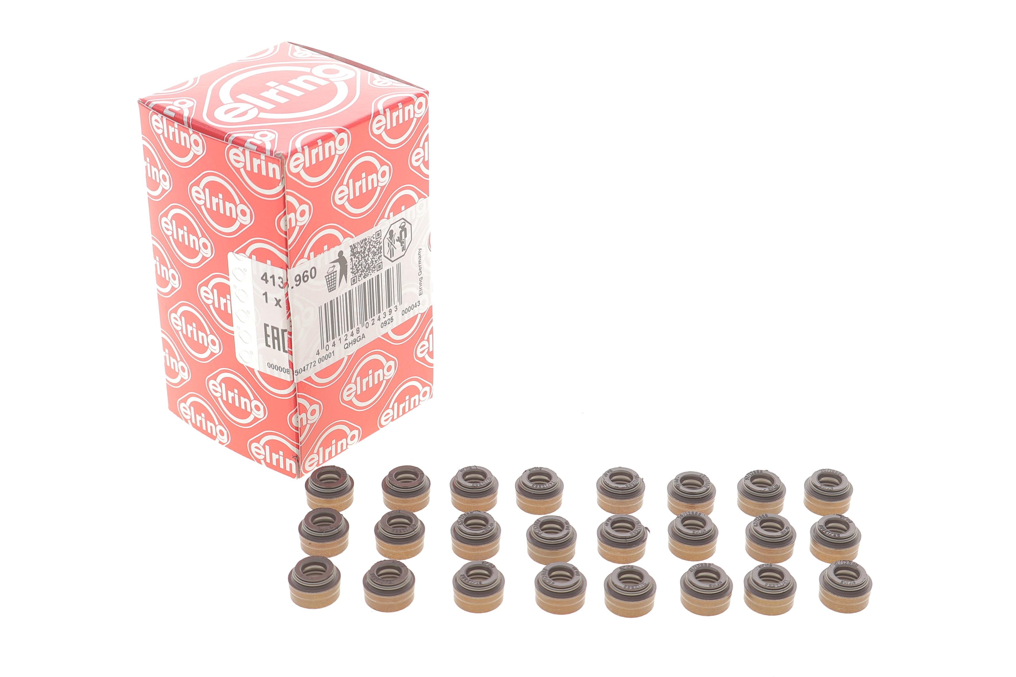 Сальник клапана (впуск/выпуск) MB E-class (W124/W210/W211) 2.8/3.2 (M104/OM648) (d=7mm) (к-кт 24шт)