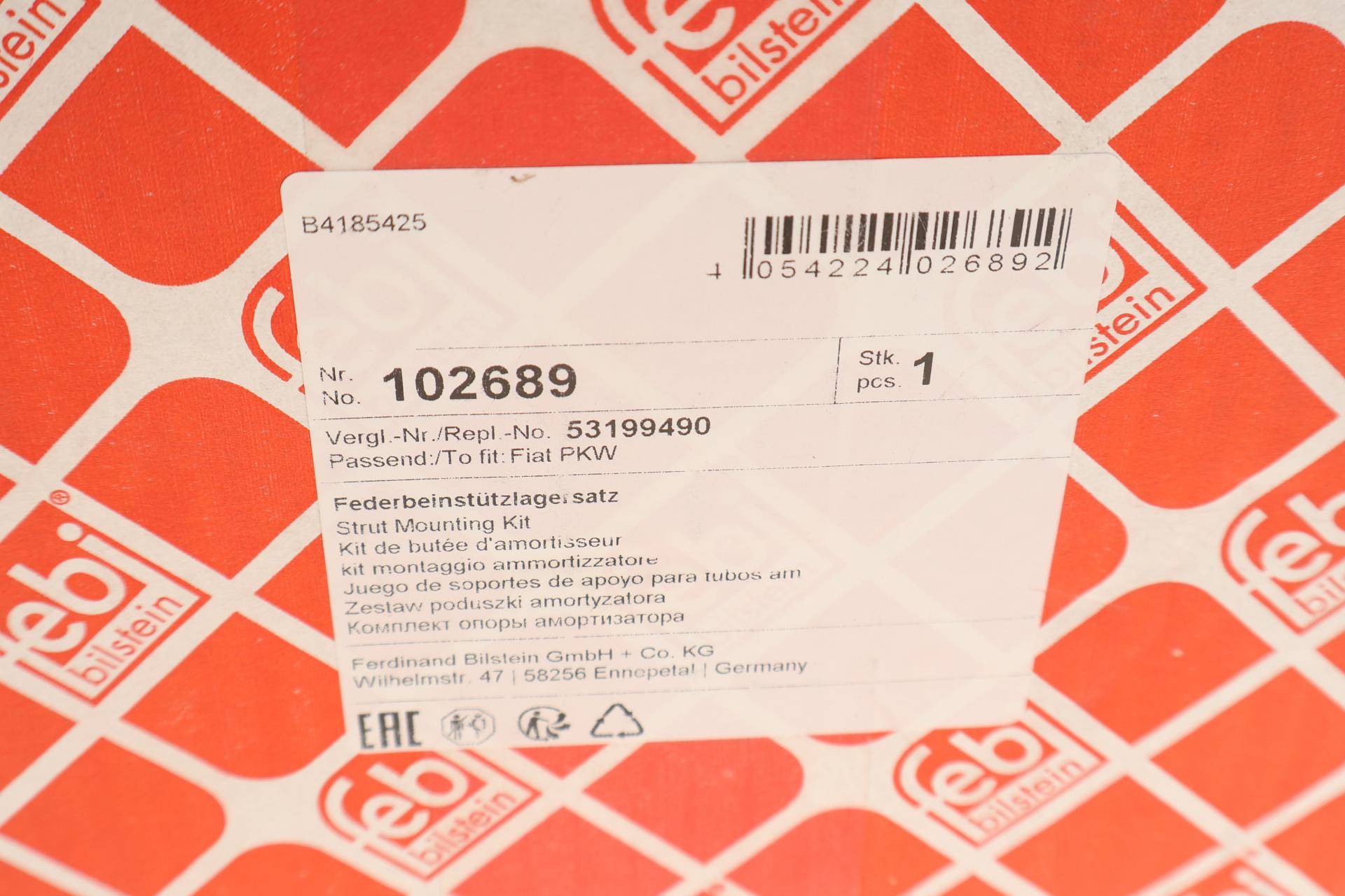 Подушка амортизатора (переднього) + підшипник Fiat Ducato 11- (R)