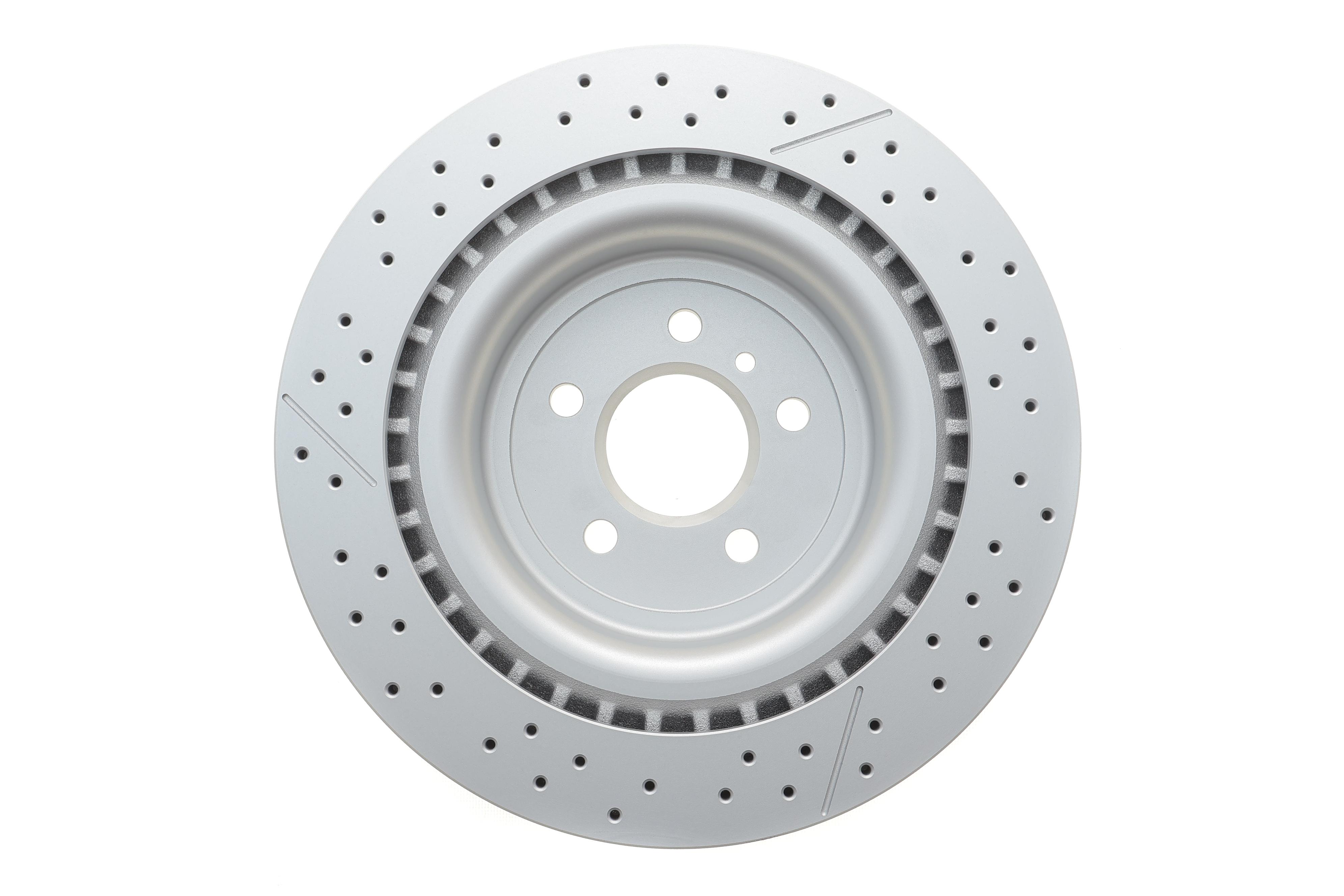 Диск гальмівний (задній) MB GL-class (X166)/GLE (W166) (345x26) (з покр) (з вентиляцією/отворами)