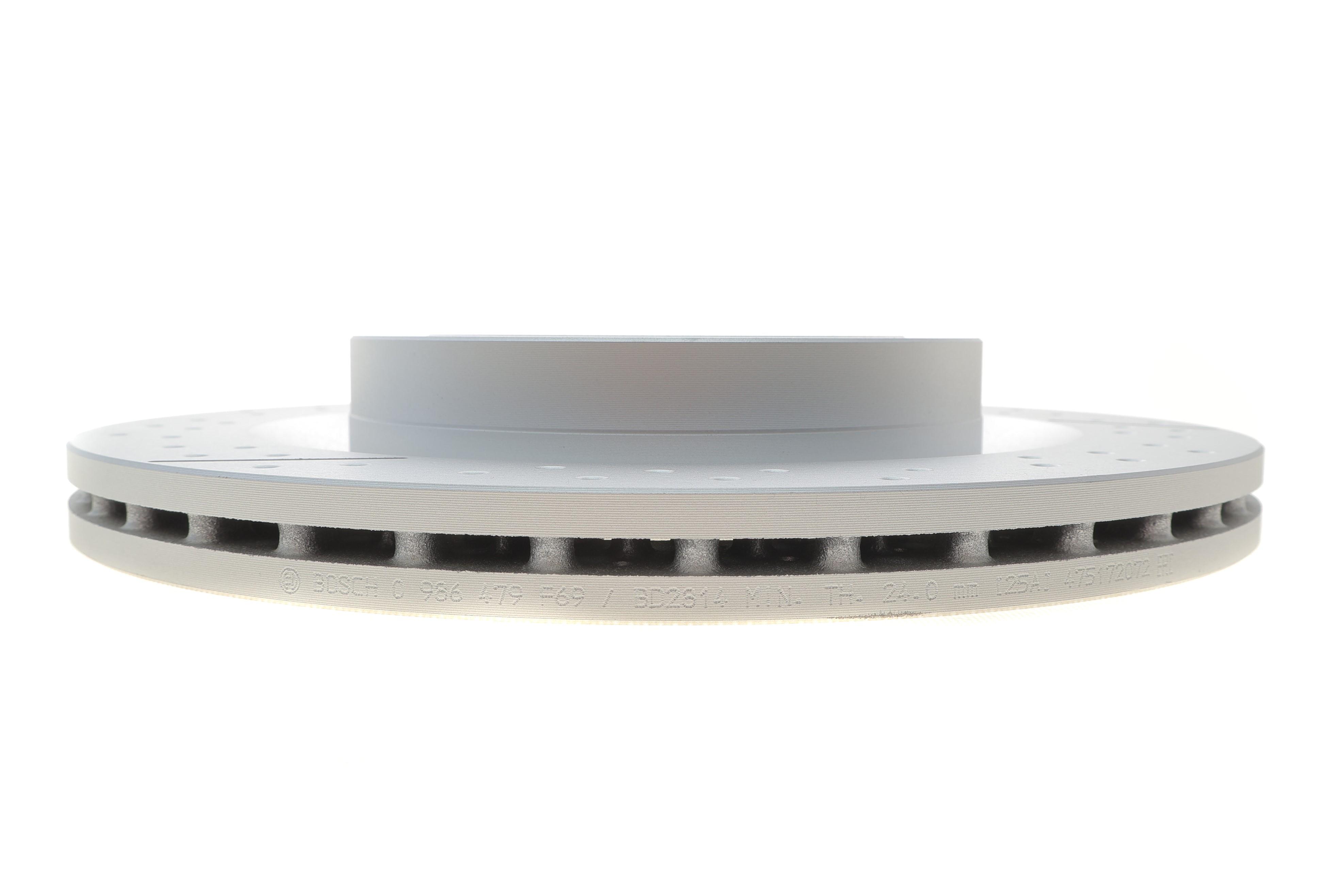 Диск гальмівний (задній) MB GL-class (X166)/GLE (W166) (345x26) (з покр) (з вентиляцією/отворами)