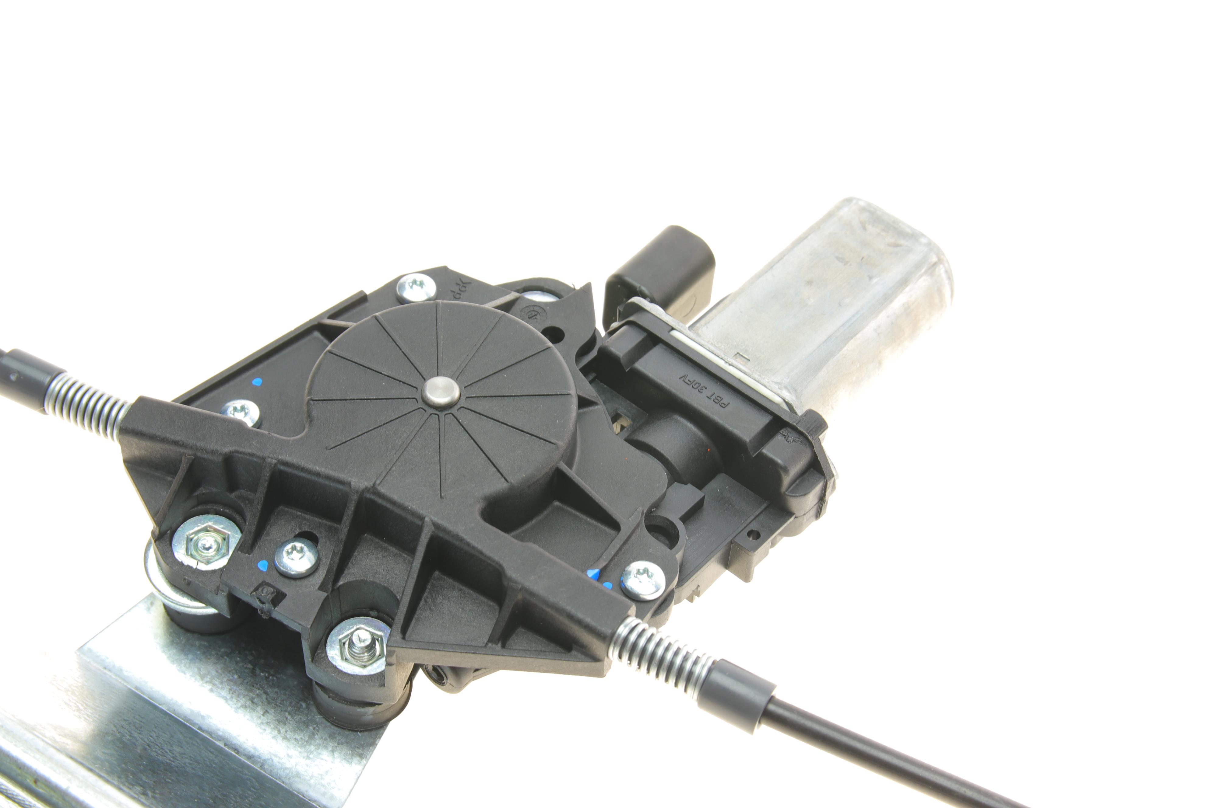 Склопідіймач (передній) Fiat Doblo 10- (R) (електро)(з моторчиком)(для ТС теплоізоляційним стек)