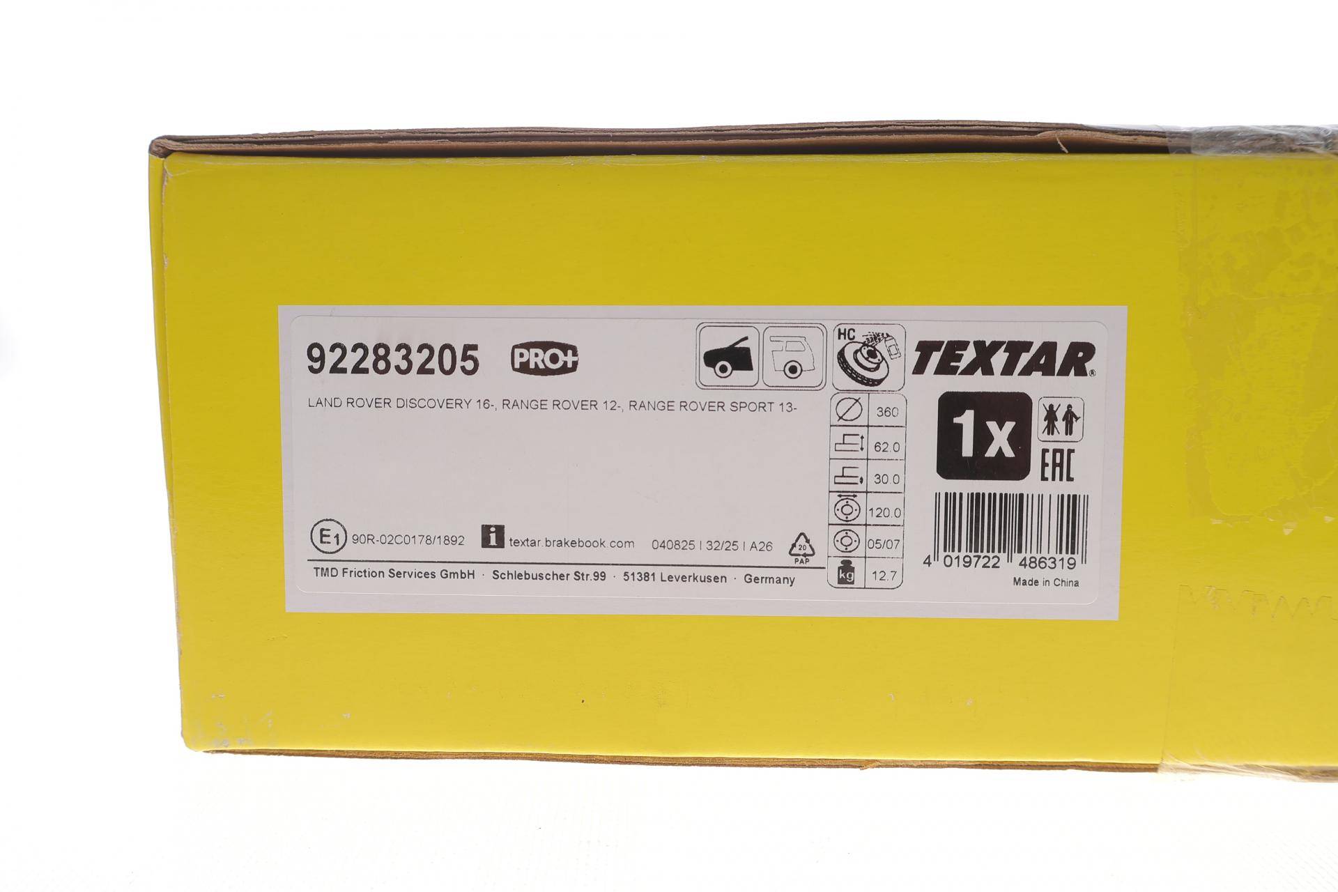 Диск гальмівний (передній) Land Rover Discovery V 16-/ Range Rover 12- (360x30) PRO+