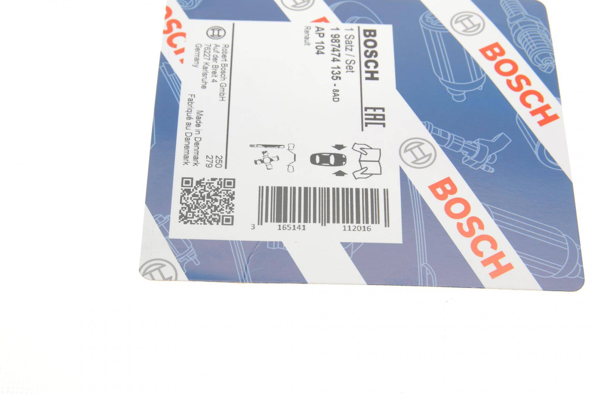 Планка супорта (переднього) прижимна (к-кт) Peugeot 205/305/Renault Espace/Clio 82-98