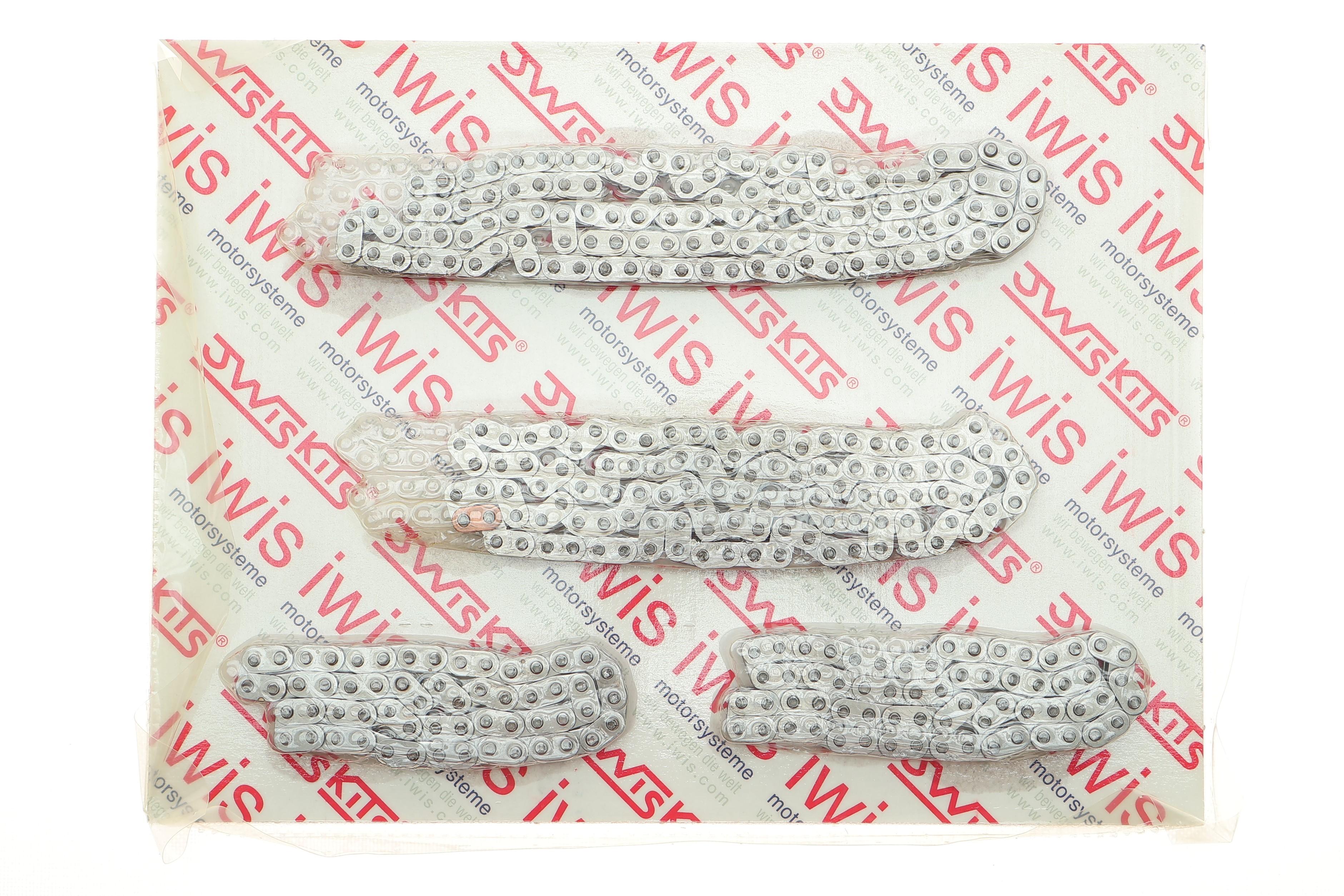 Комплект ланцюга ГРМ Audi A4/A6/A8/Q7/VW Touareg 2.7D/3.0D 03-11 (4 ланцюга + елементи) (симплекс)