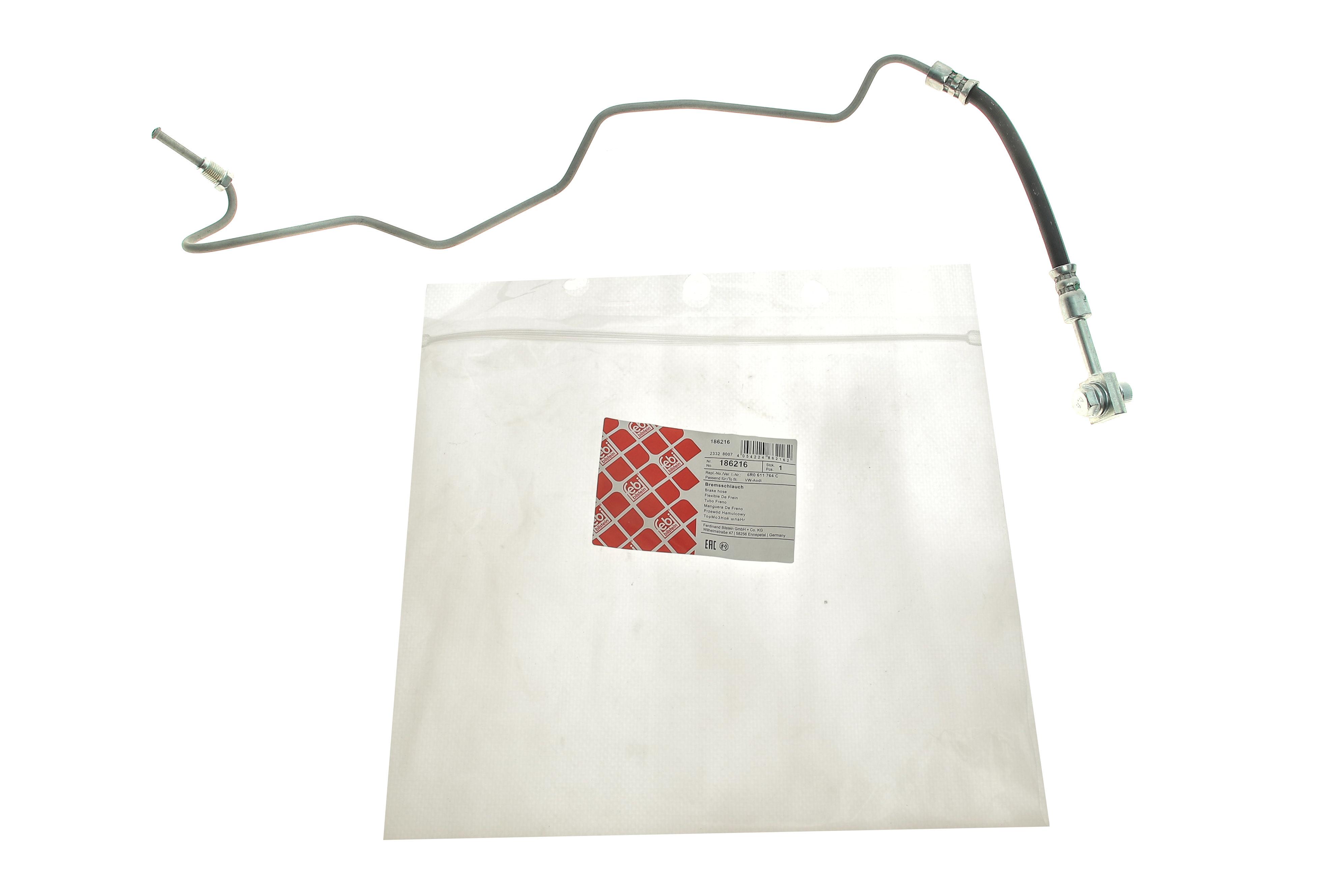 Шланг гальмівний (задній) Skoda Fabia I-II/Seat Ibiza III/VW Polo IV 99- (R) (L=198mm)