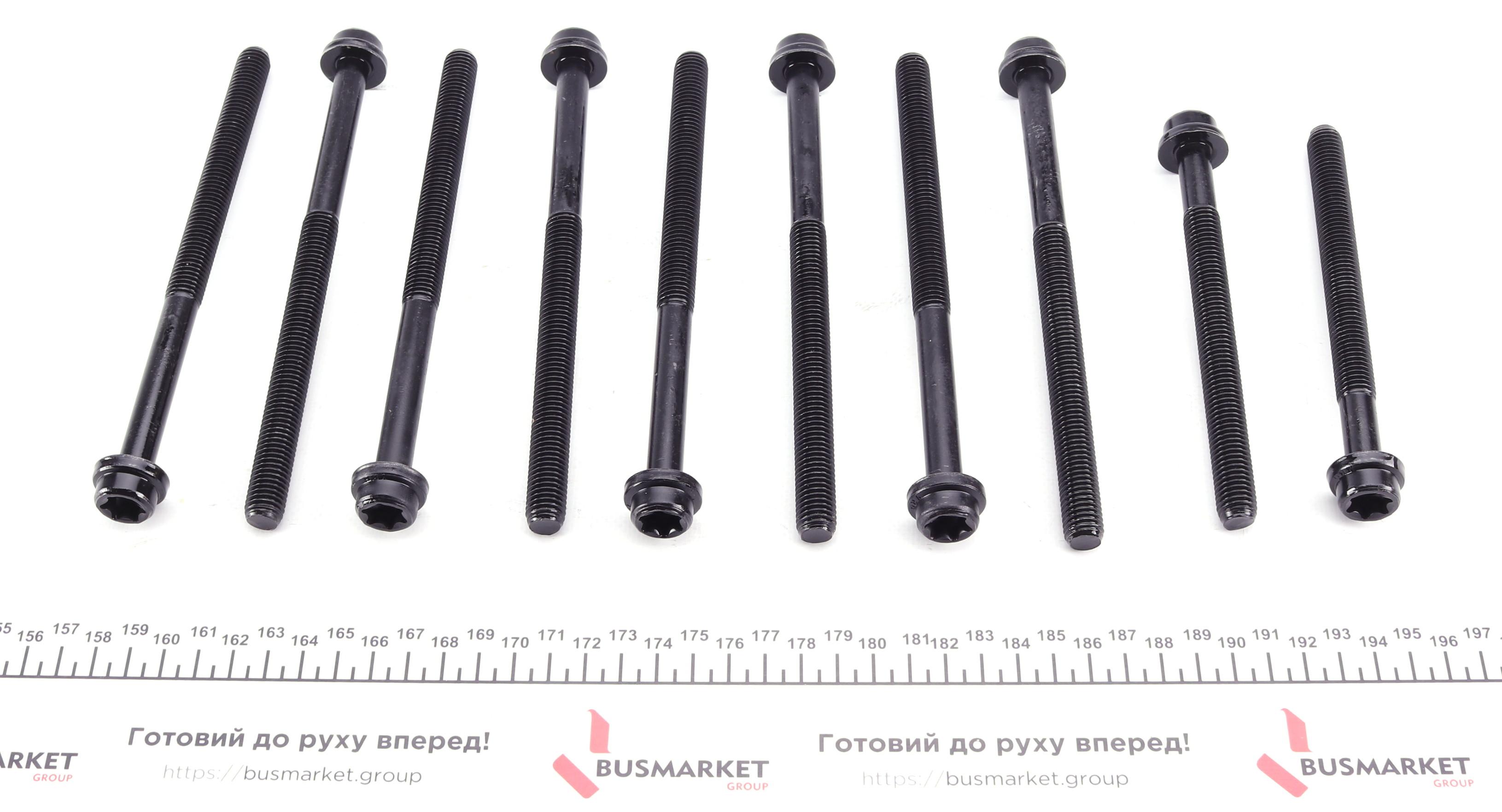 Болти головки (к-кт 10шт.) Ford Transit Connect 1.8 TDCI 02-13 (M12)