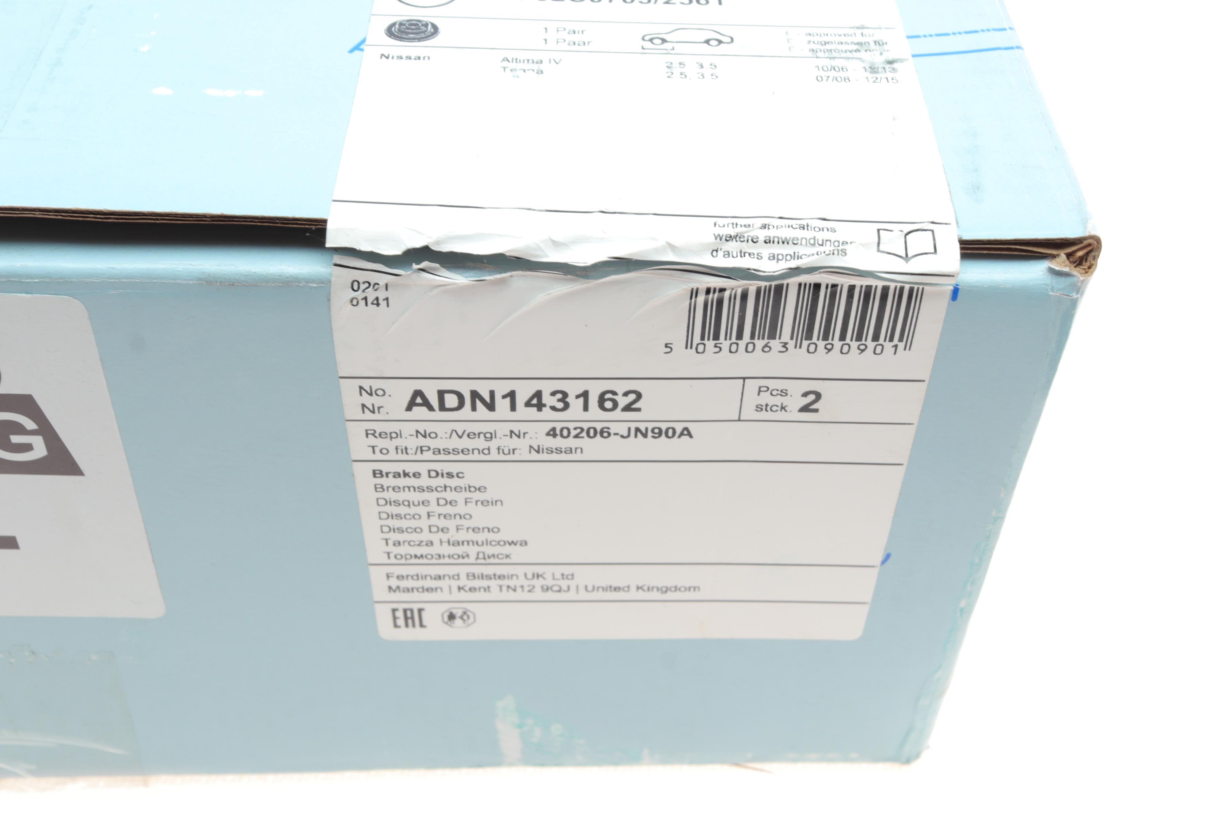 Диск тормозной (передний) Nissan Altima 06-13/Teana 03- (296x26)