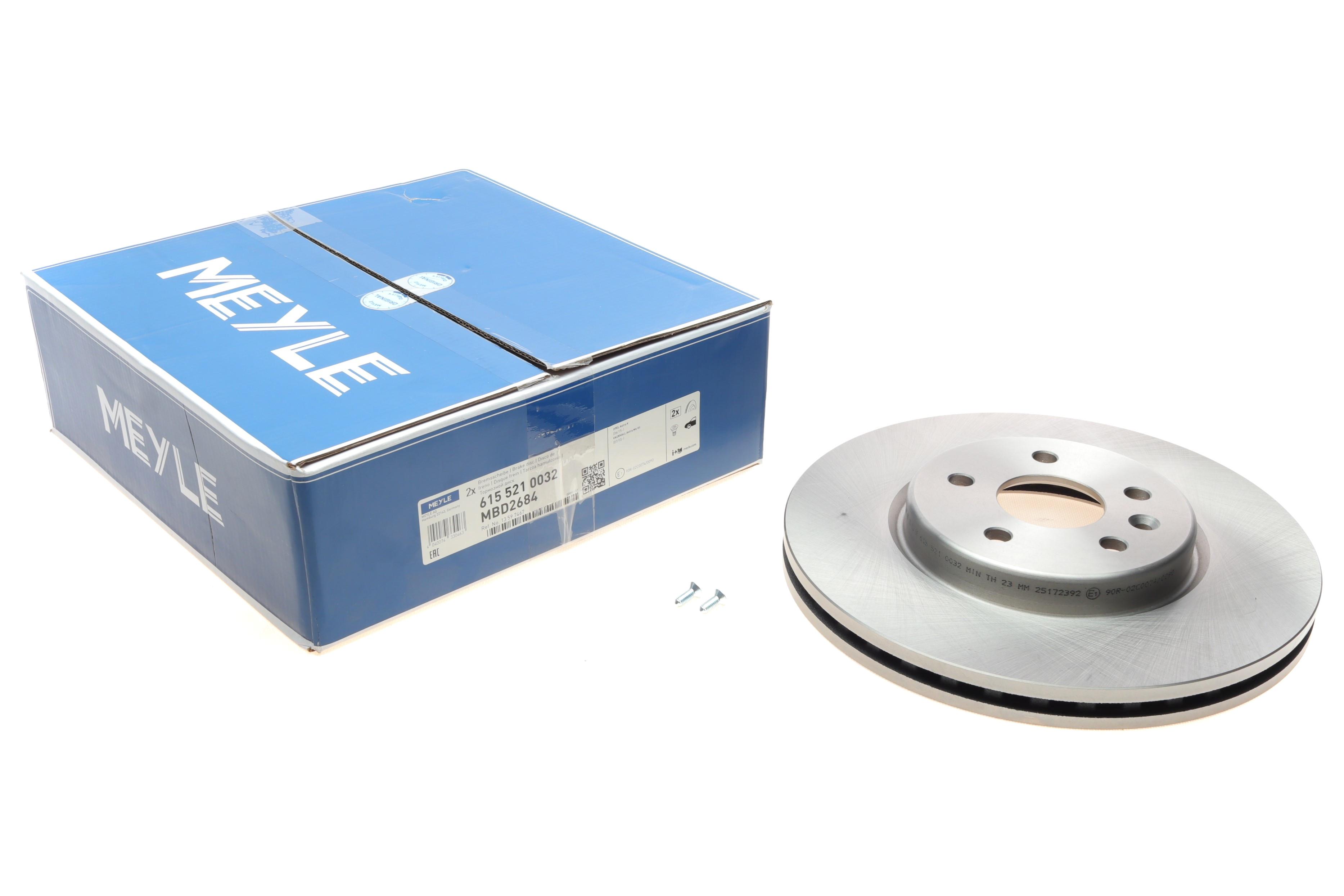 Диск гальмівний (передній) Opel Astra K 15- (300x26) R16