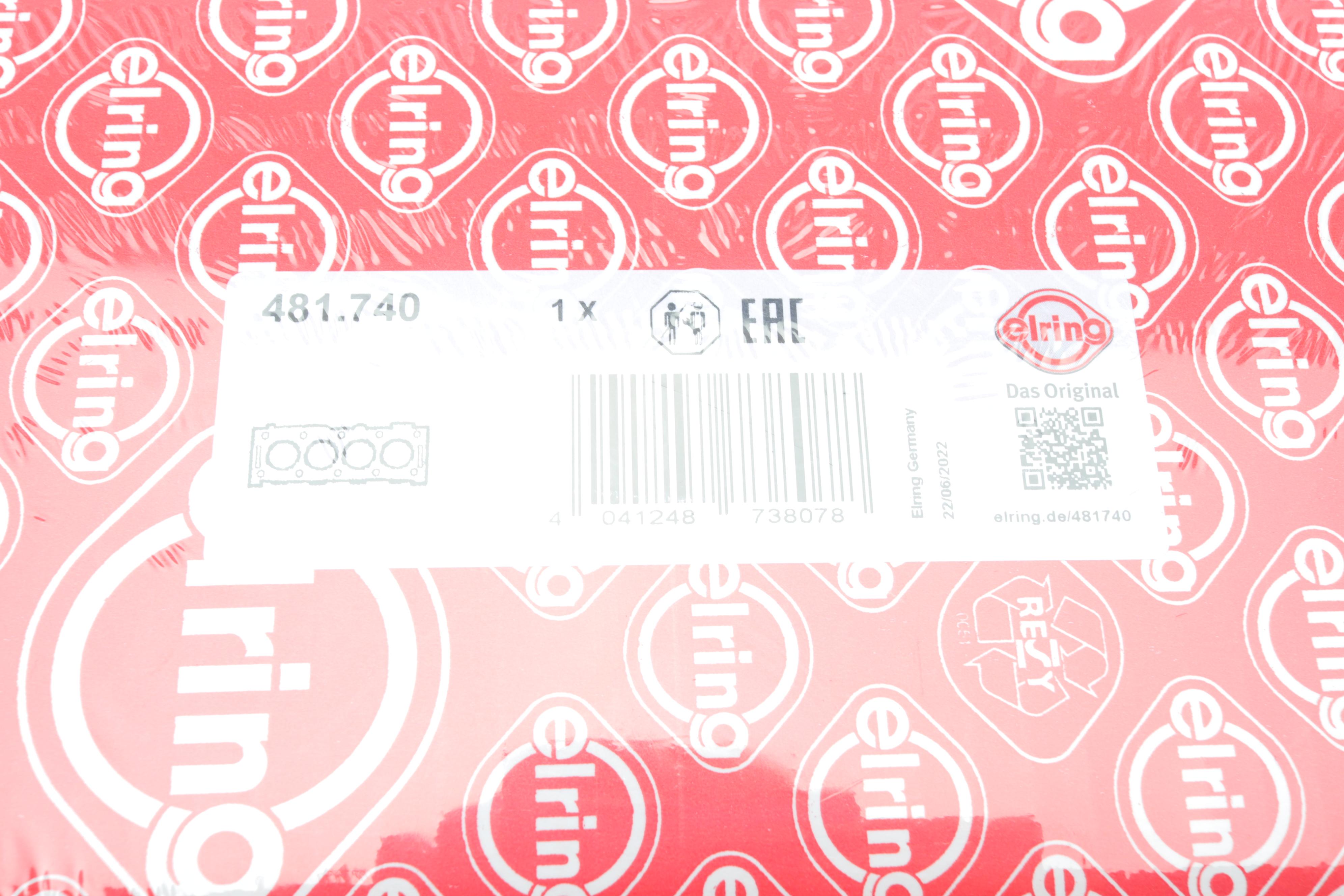 Прокладка ГБЦ Kia Sorento 2.5 CRDi 02- Ø92,35mm, 1.05mm, (2 мітки)