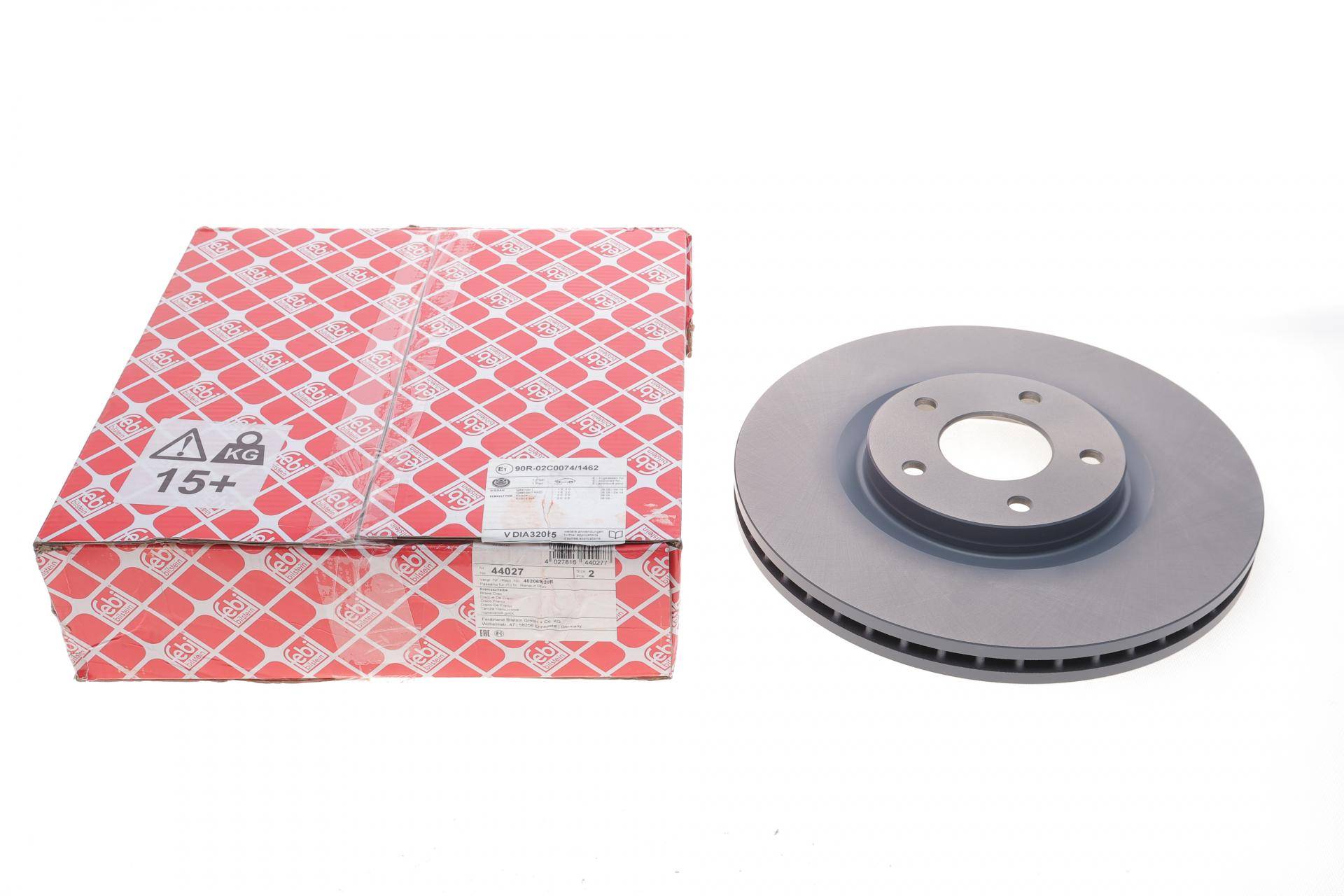 Диск гальмівний (передній) Nissan Juke 13-/Qashqai 07-13/Renault Koleos 08- (320x28) (з покр) (вент.)