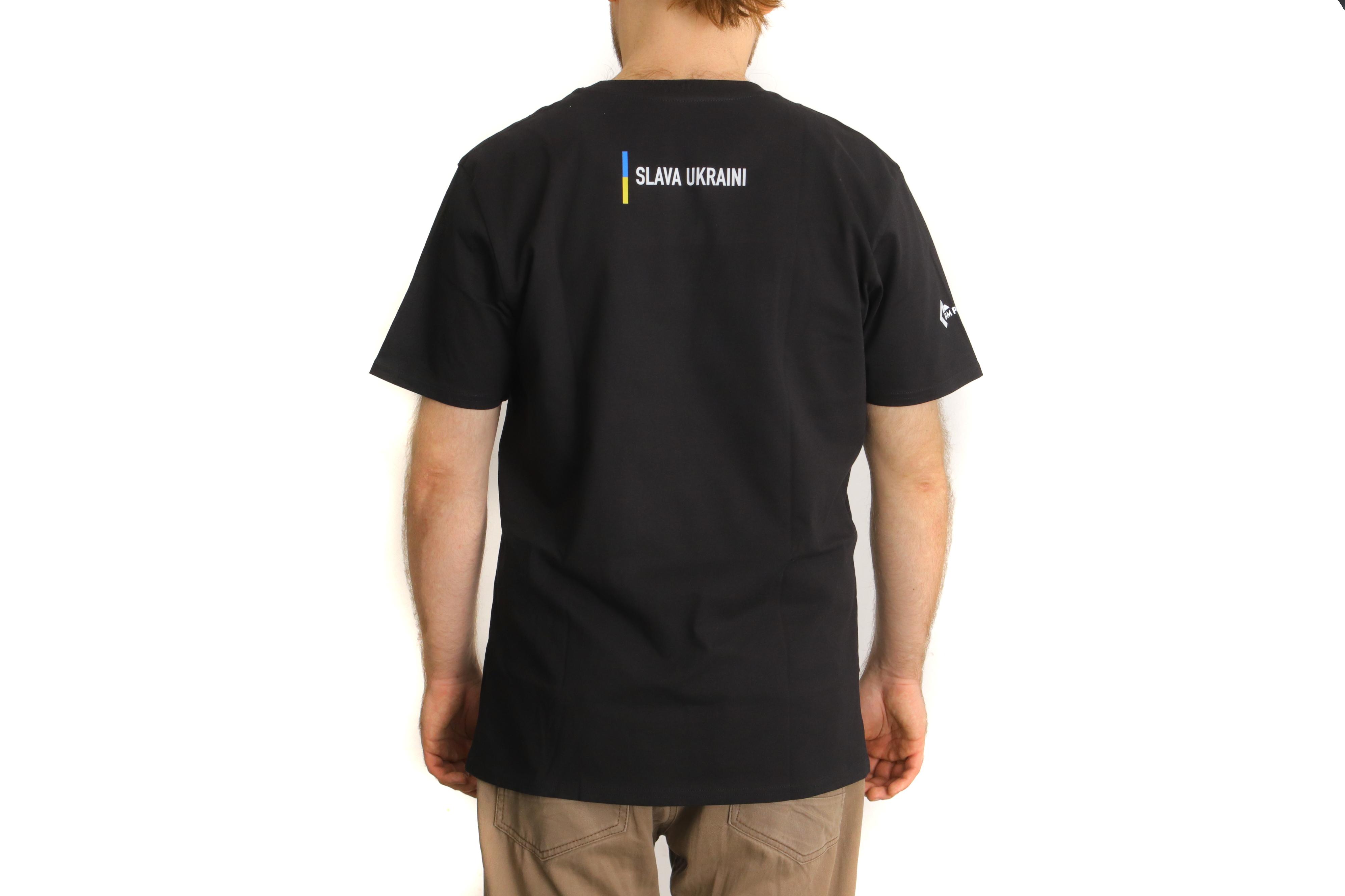 Футболка патріотична BM Parts, чорна, M (100% бавовна)