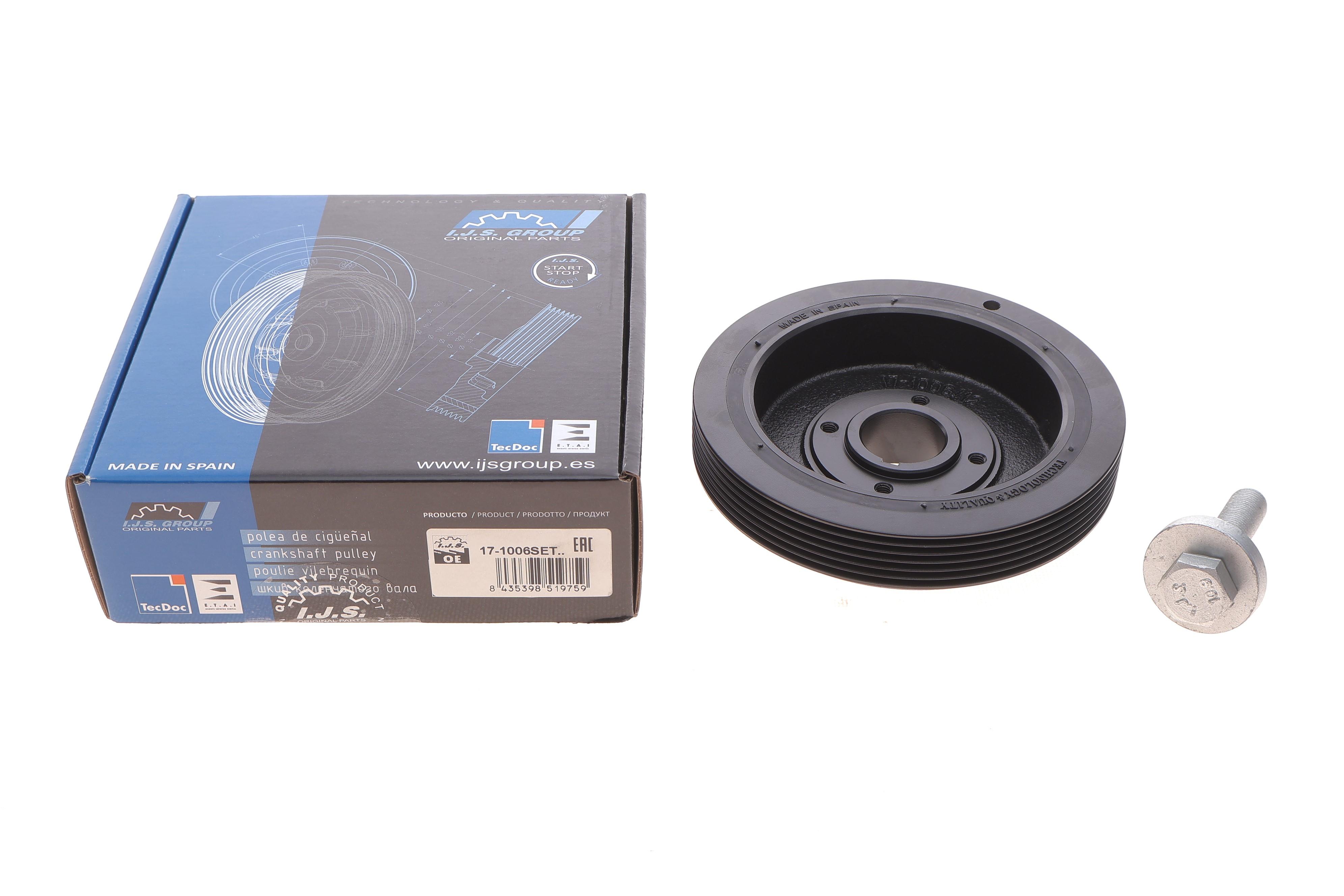 Шків колінвалу Citroen Berlingo/Jumpy/Peugeot Expert 1.8-1.9D 95-02 (6PK) (в комплекте з болтом)