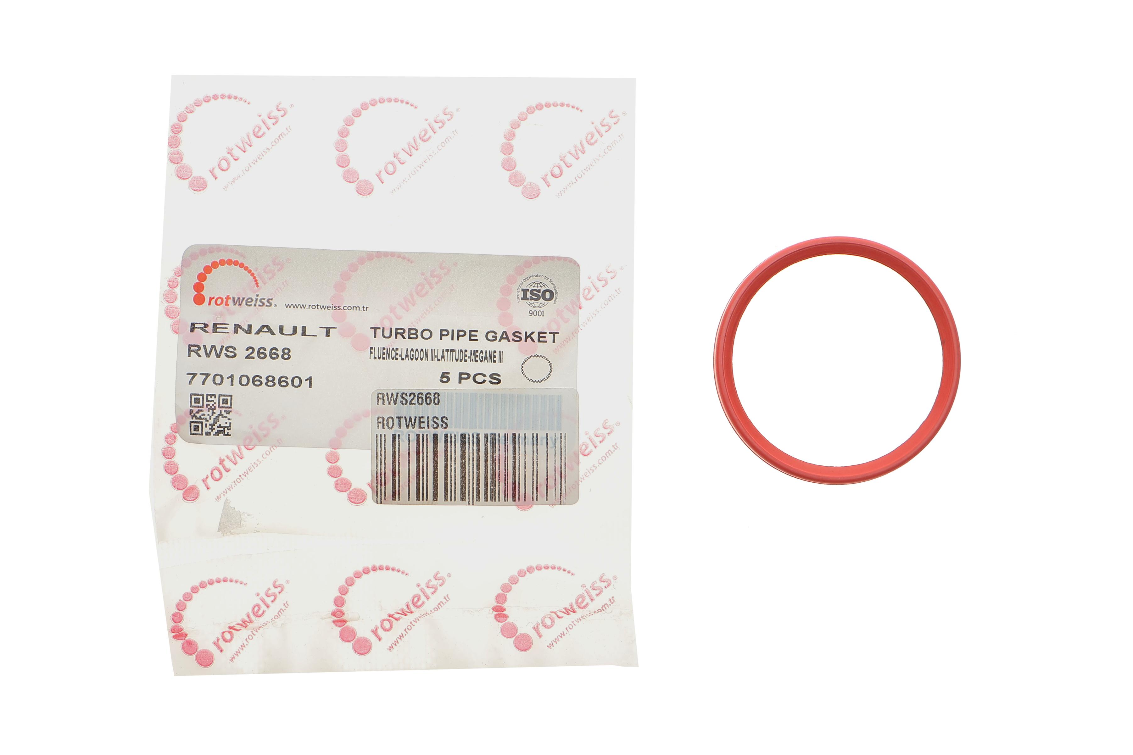 Прокладка патрубка інтеркулера ущільнююча Renault Scenic III 1.5 dCi 08- (L)