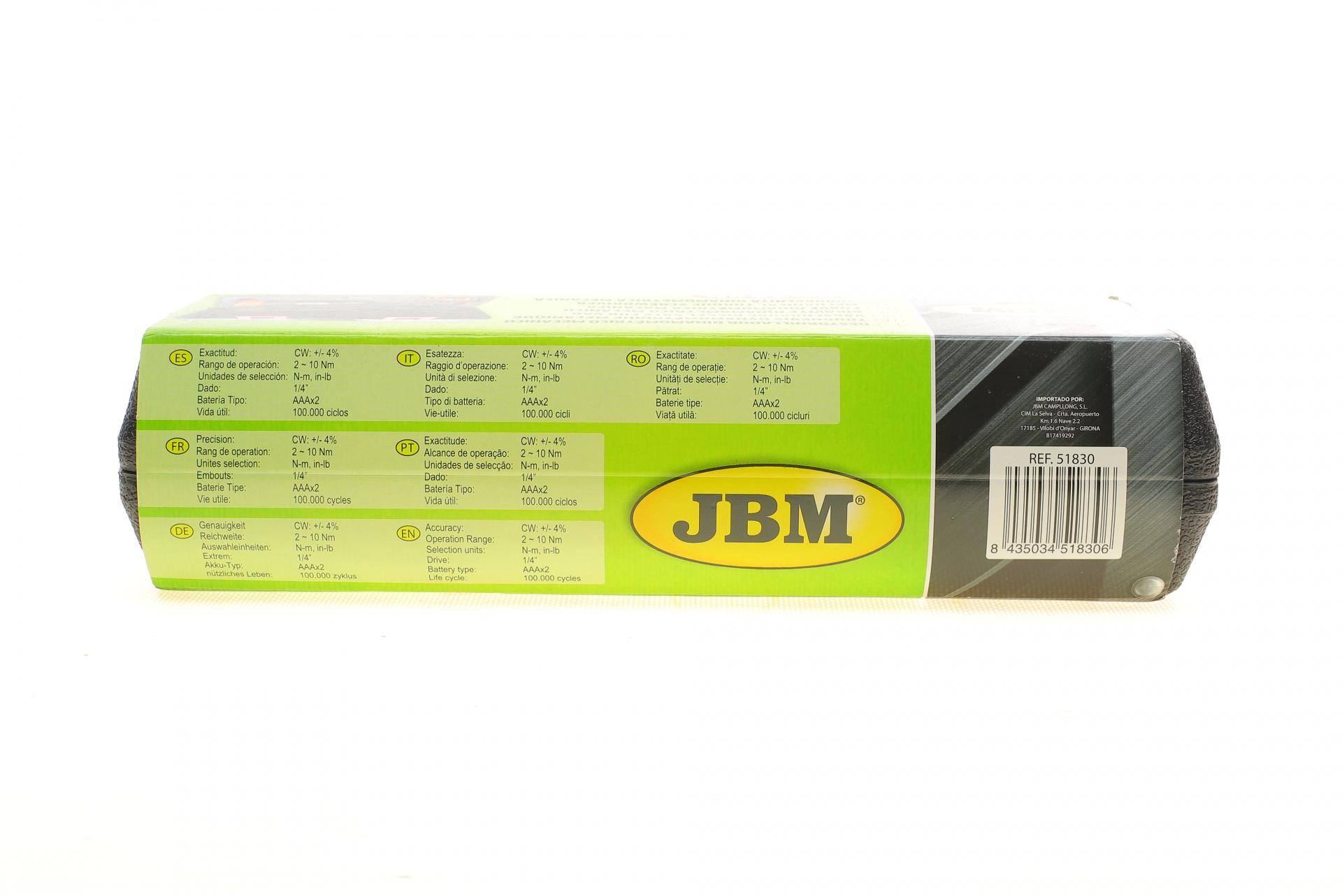 Викрутка динамометрична 1/4" 2-10 Нм 242 мм