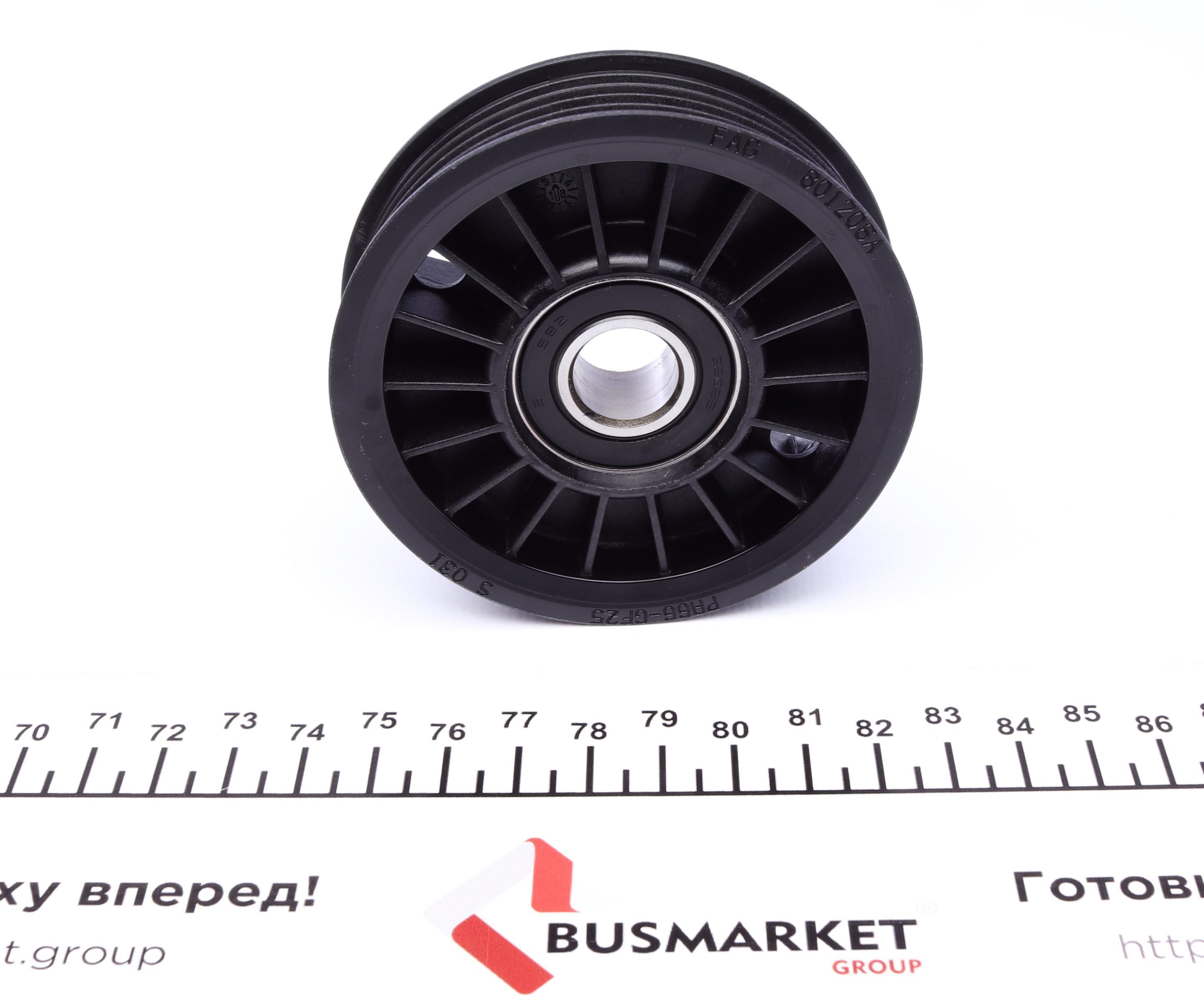 Ролик генератора Audi A4/A6/VW Passat 1.9TDI 95- (натяжной) (82x26,5mm)