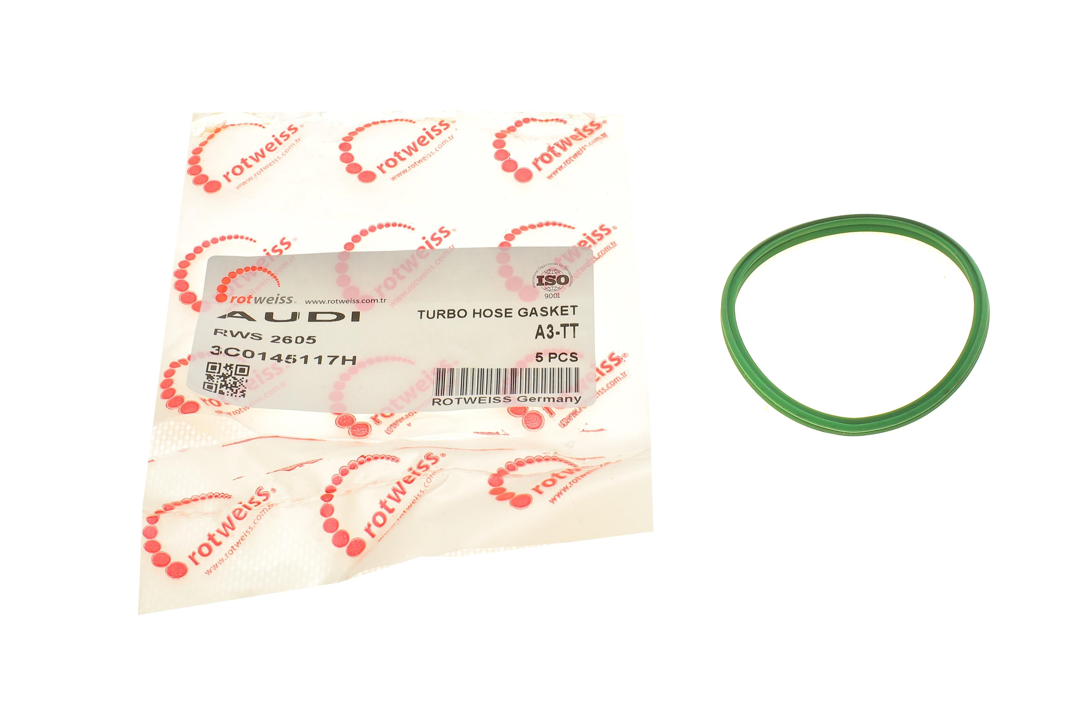 Прокладка патрубка інтеркулера ущільнююча VW Caddy III/T5 03- (d=61.9mm)