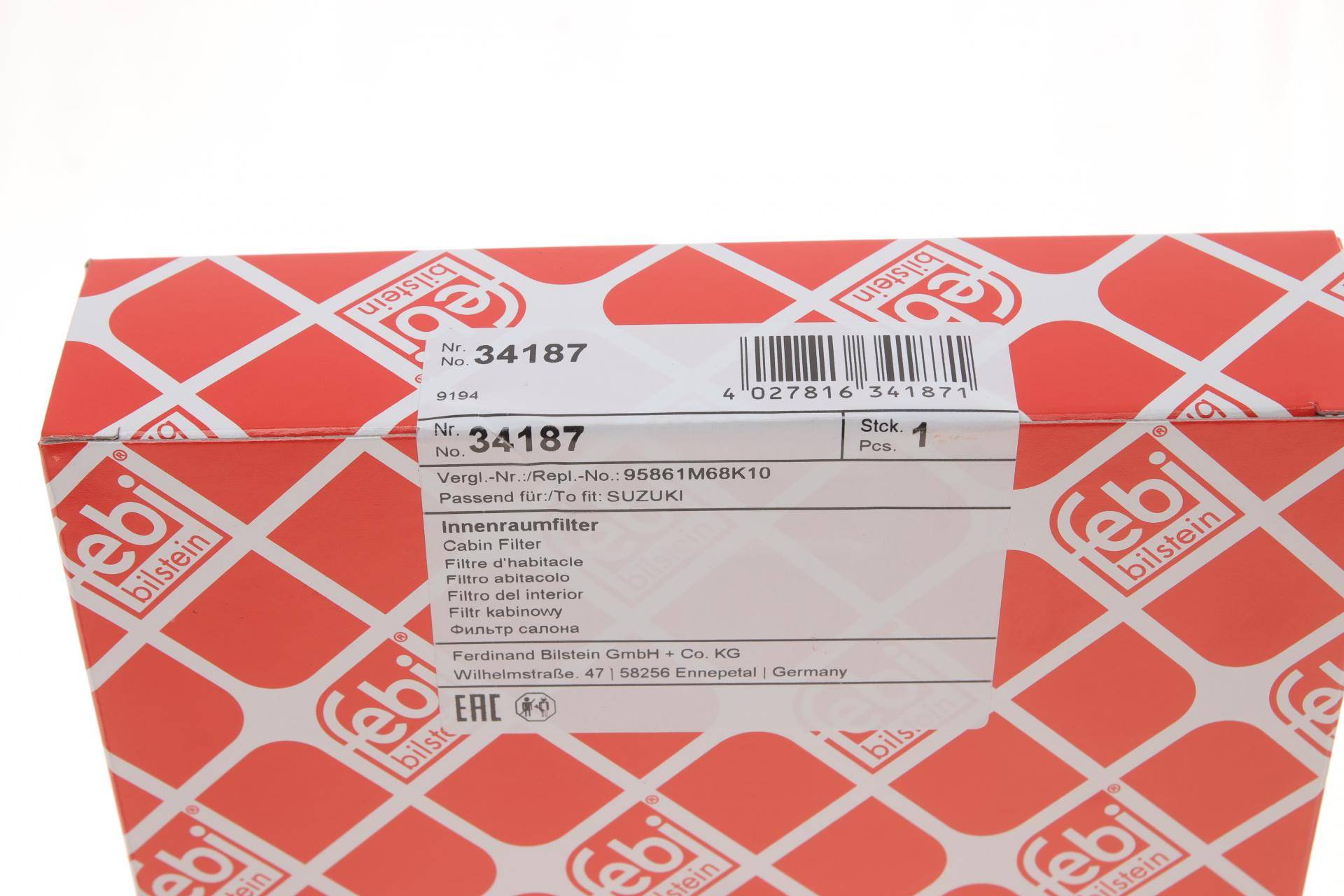 Фільтр салону Nissan Pixo 1.0 09-/Alto 1.0 09-