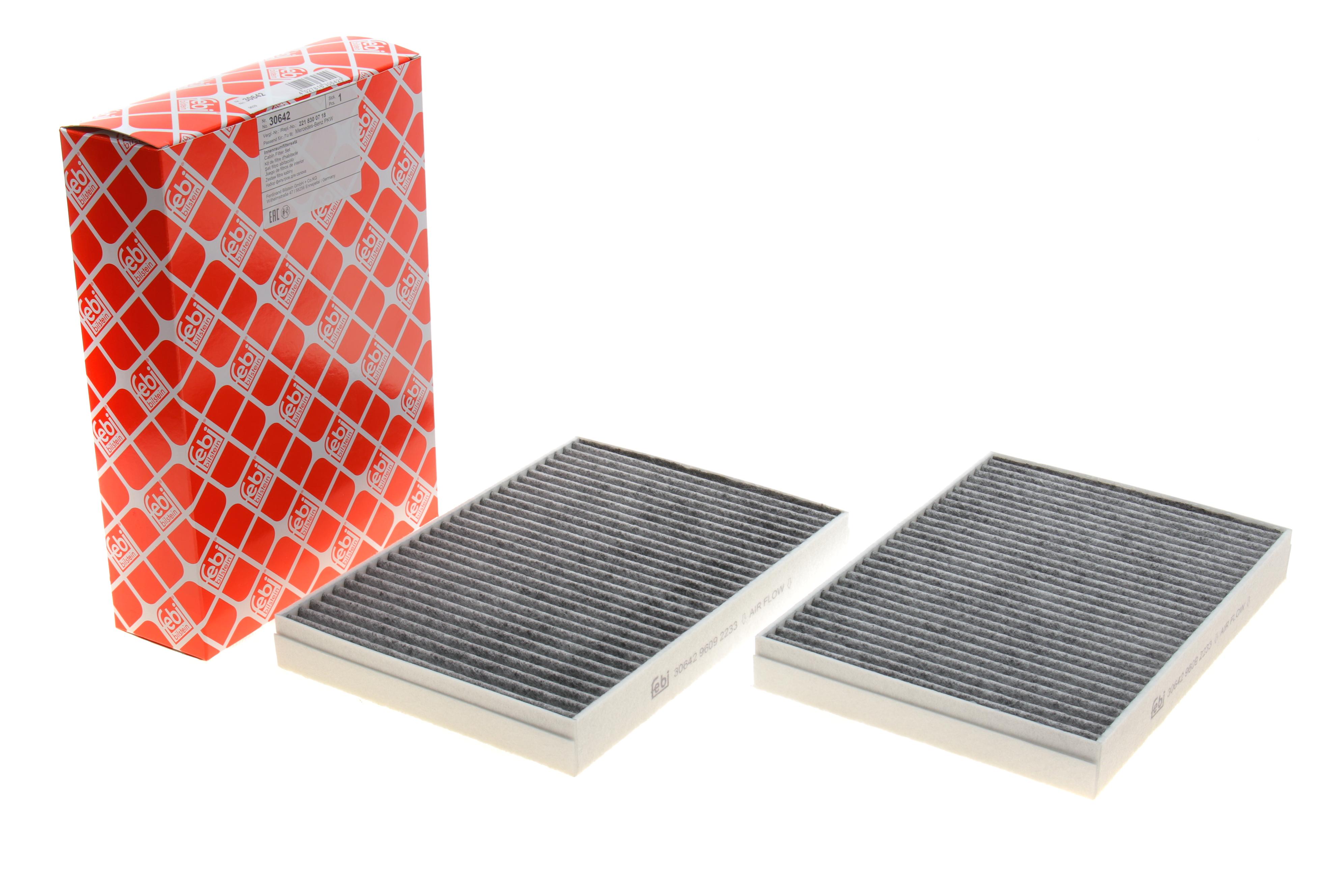 Фільтр салона MB S-class (W221/C216) 05- (вугільний) (к-кт 2шт.)