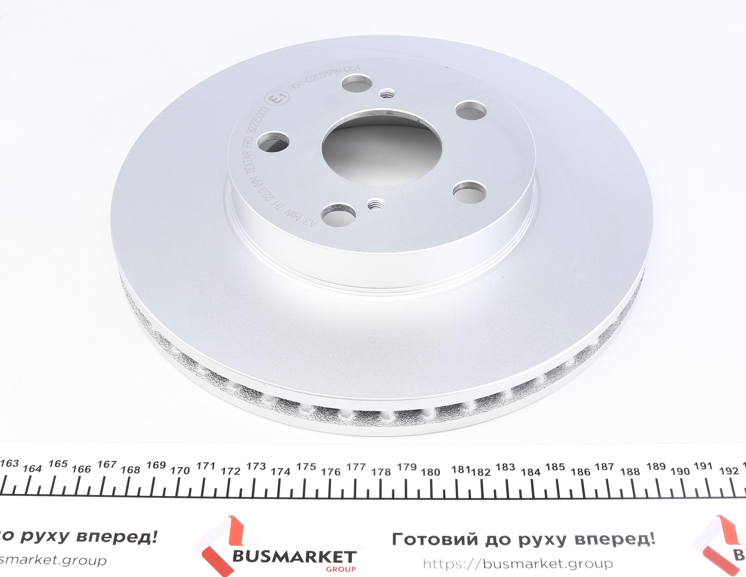 Диск гальмівний (передній) Toyota Prius 08- (255x25) PRO