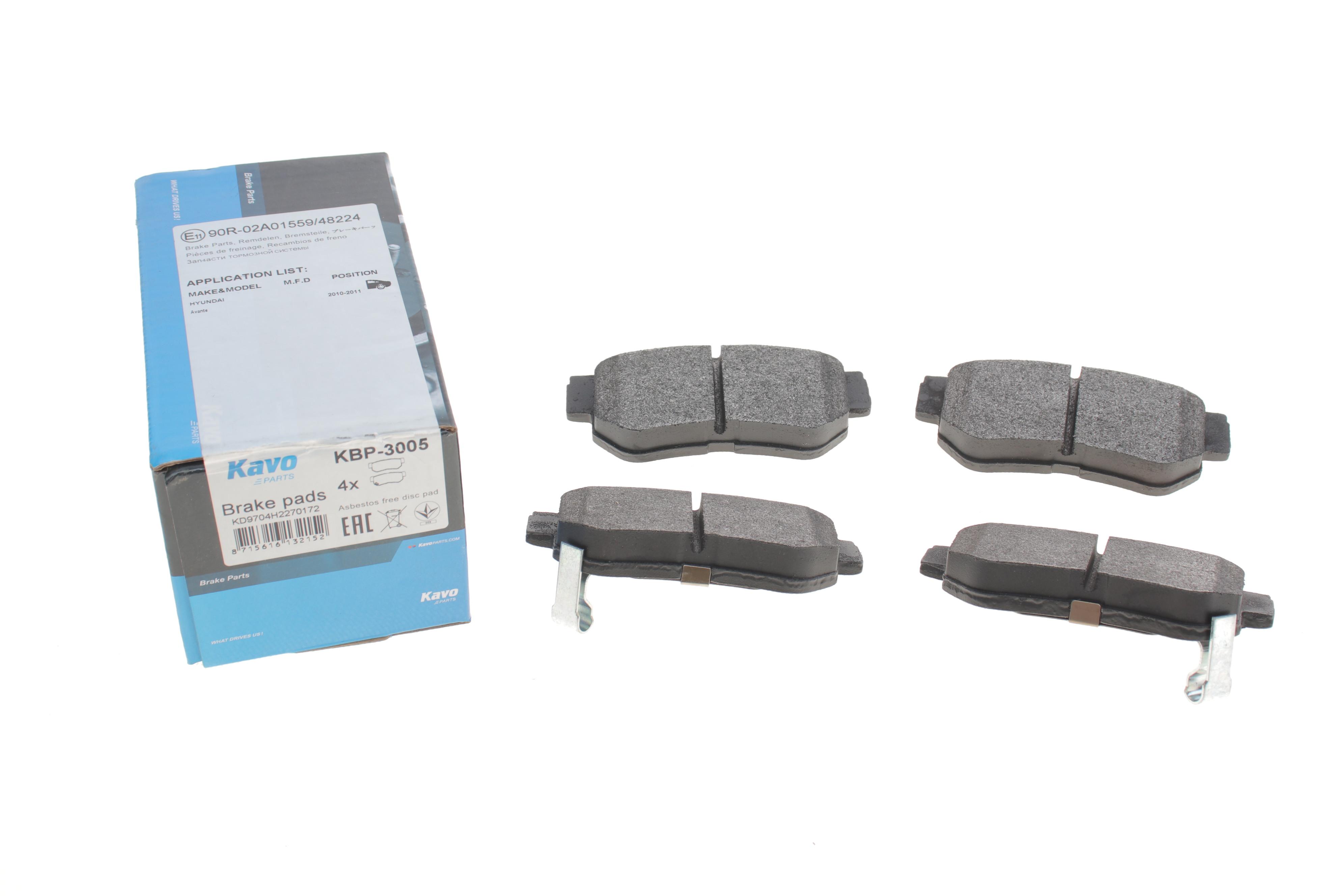 Колодки тормозные (задние) Hyundai Tucson 2.0 CRDi 04-10