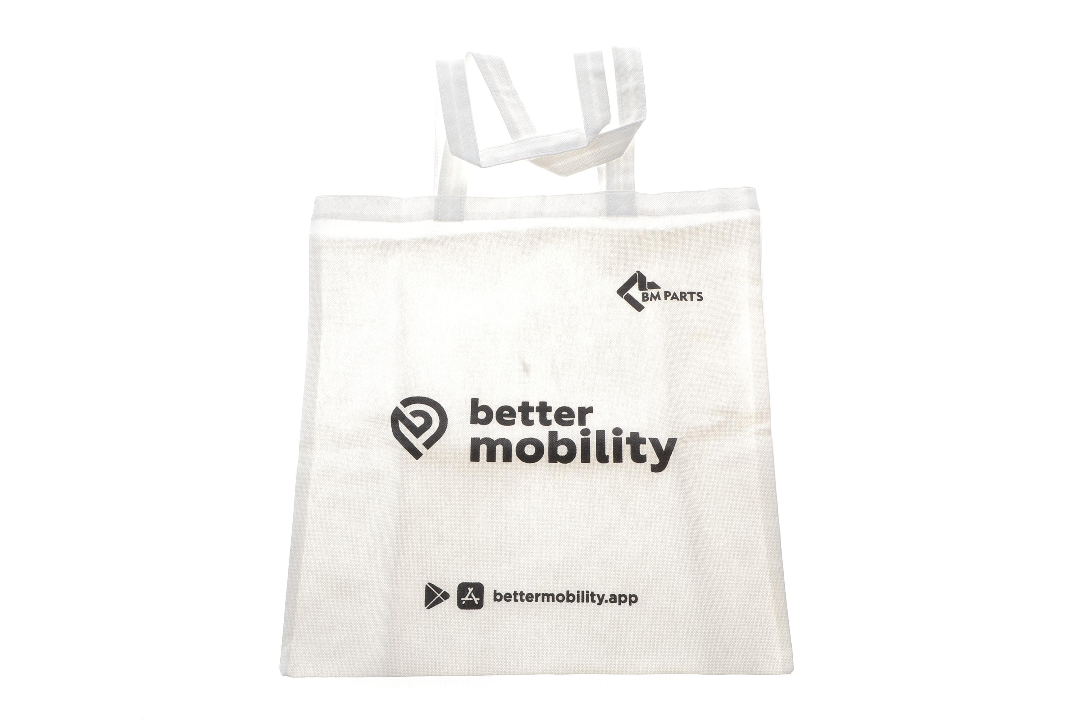 Сумка із спанбонду з логотипом BM Parts та Better Mobility