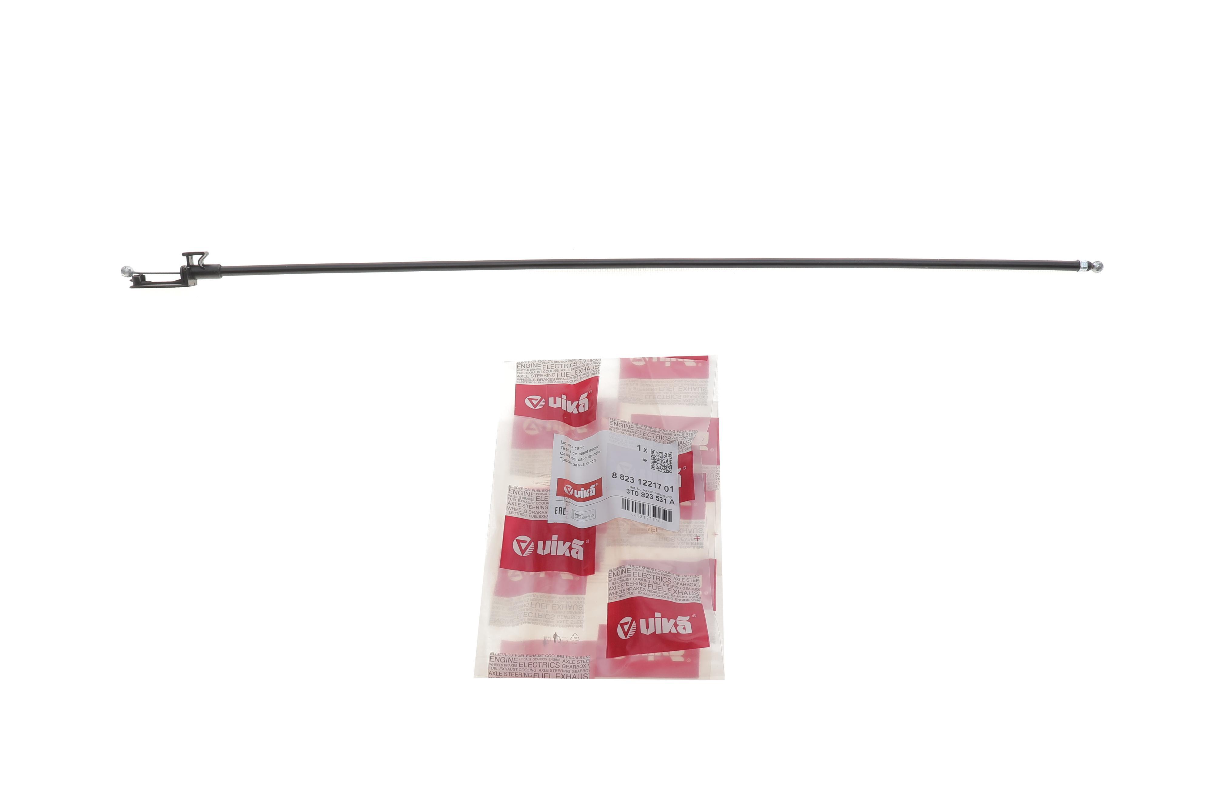 Трос замка капоту Skoda Superb 08-15 (короткий)