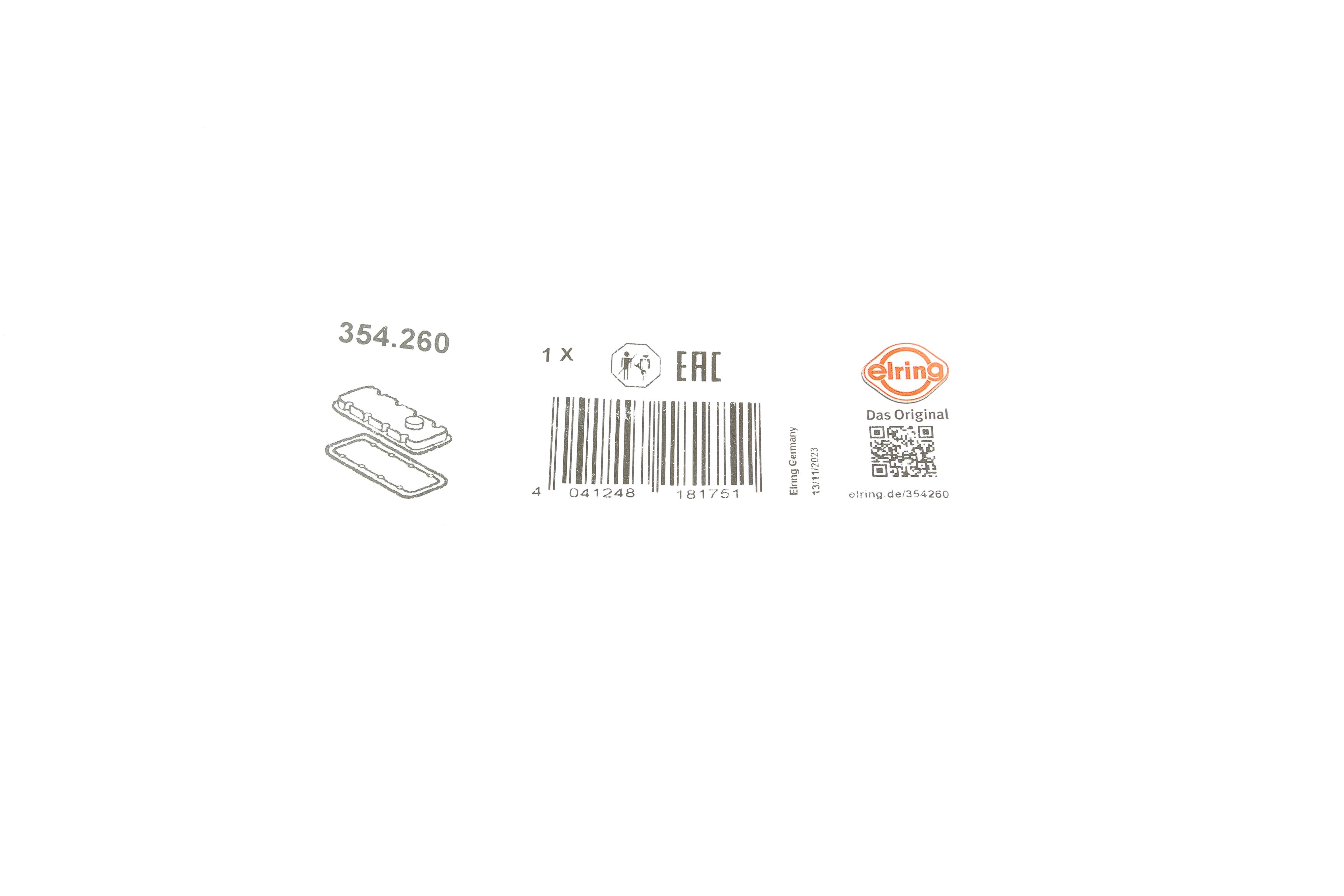 Прокладка кришки клапанів ущільнююча Toyota Hiace/Land 3.0D 00-