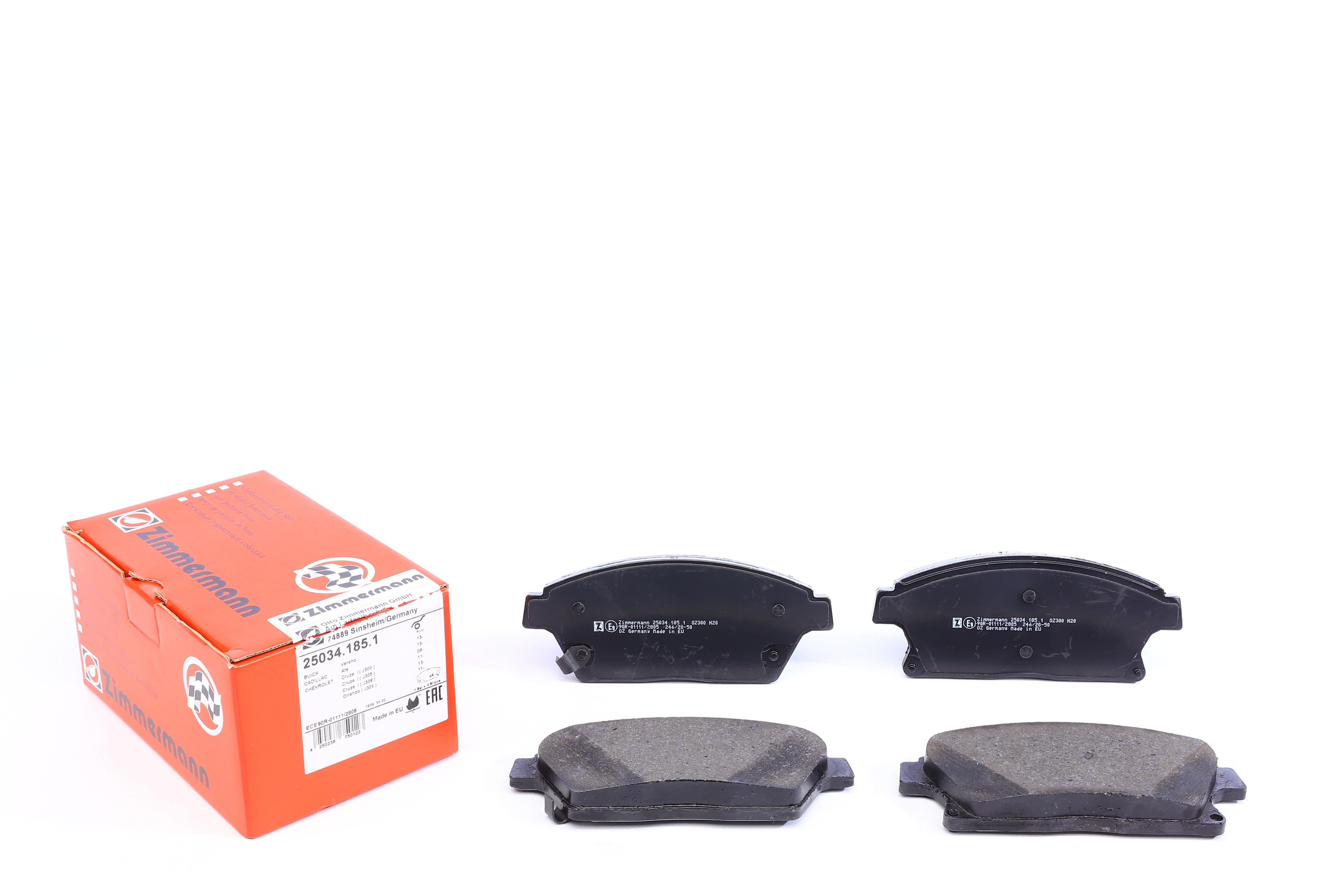 Колодки тормозные (передние) Opel Astra J/Chevrolet Cruze/Trax 09- (Bosch)