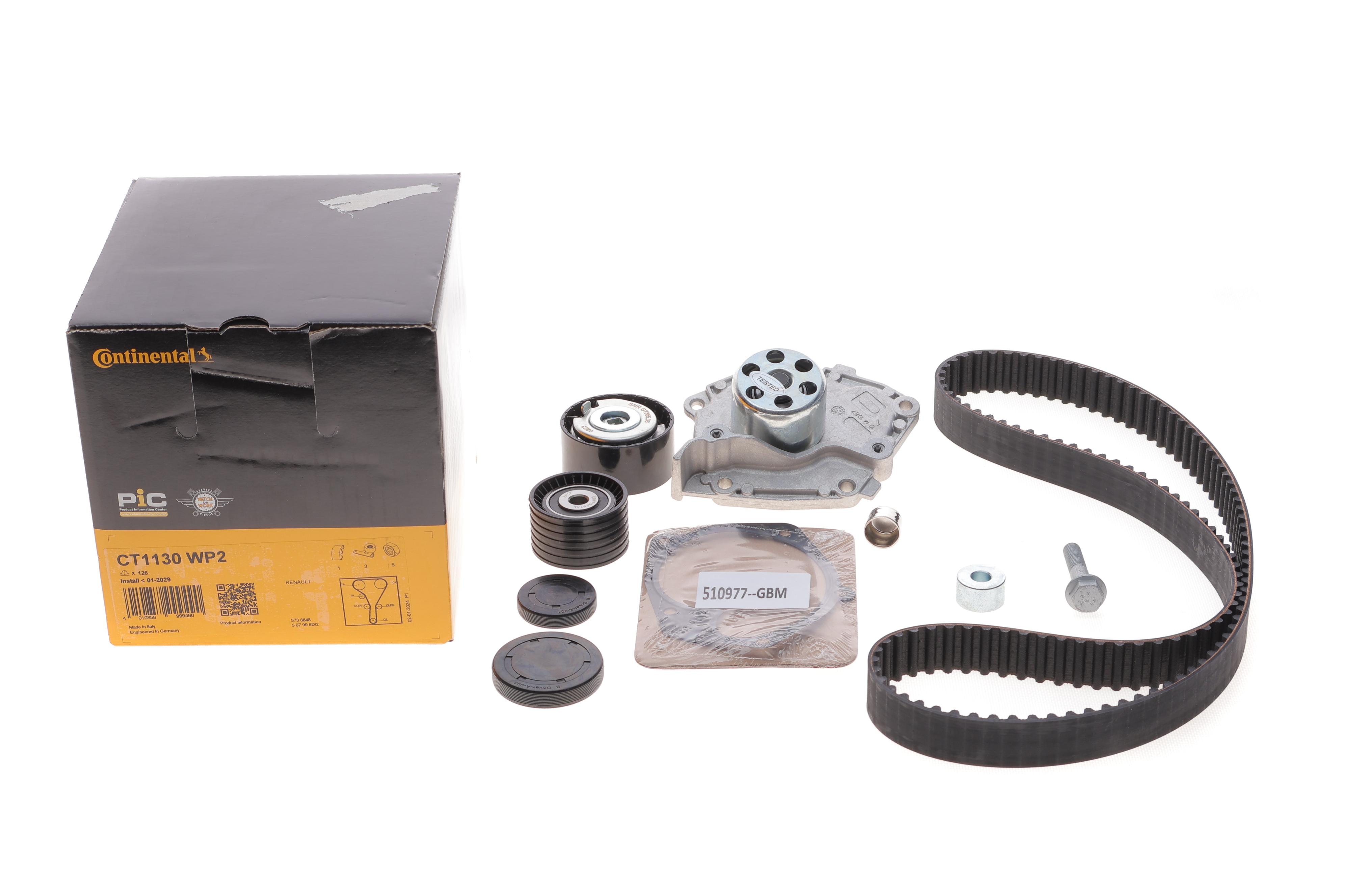 Комплект ГРМ + помпа Renault Clio III/Megane II/III/Scenic II/Trafic 2.0 16V 01- (27x126z)