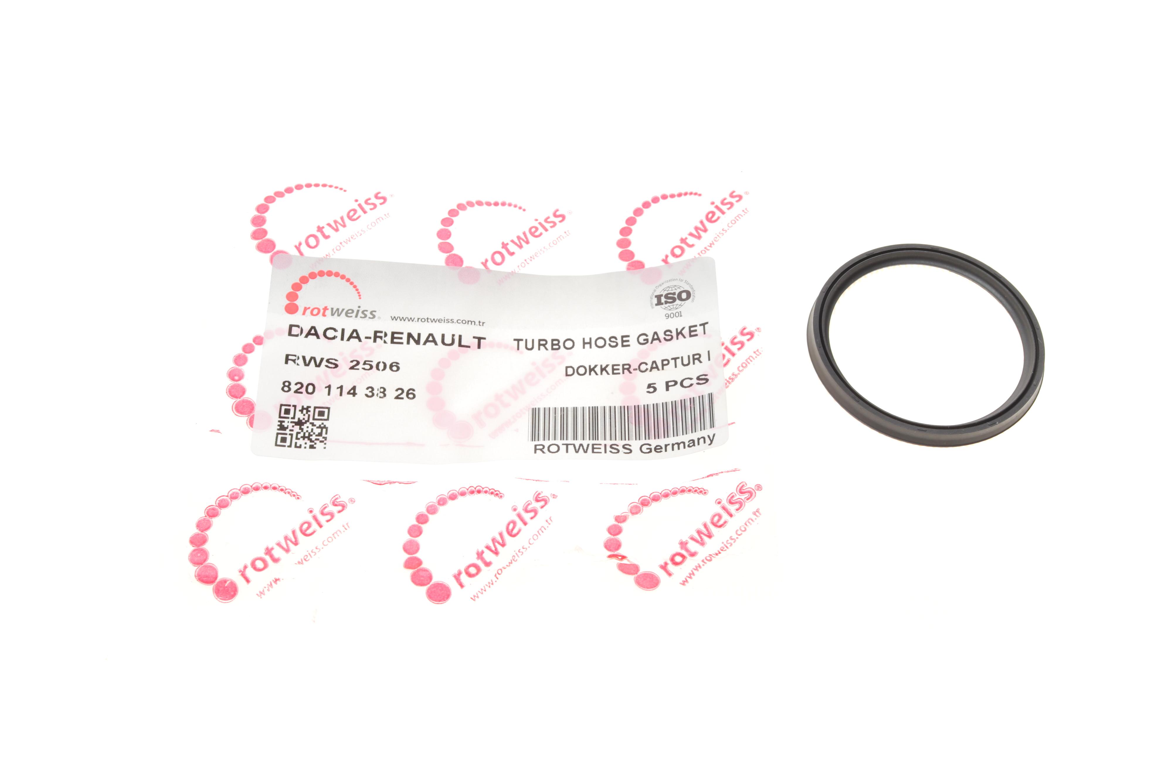 Прокладка патрубка інтеркулера ущільнююча Renault Kangoo 1.2 TCe 08-