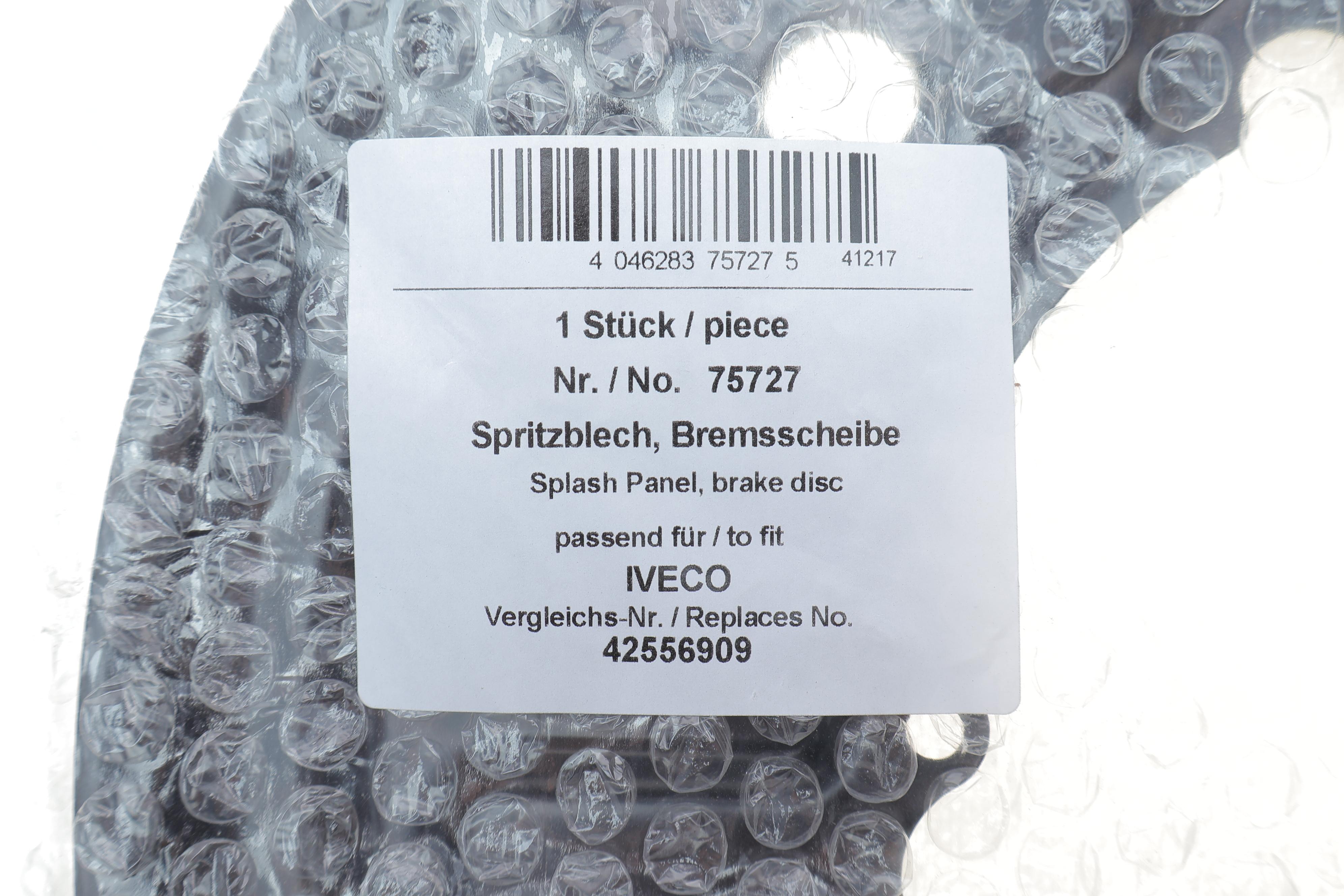 Захист диска гальмівного (заднього) (L) Iveco Daily 06-21