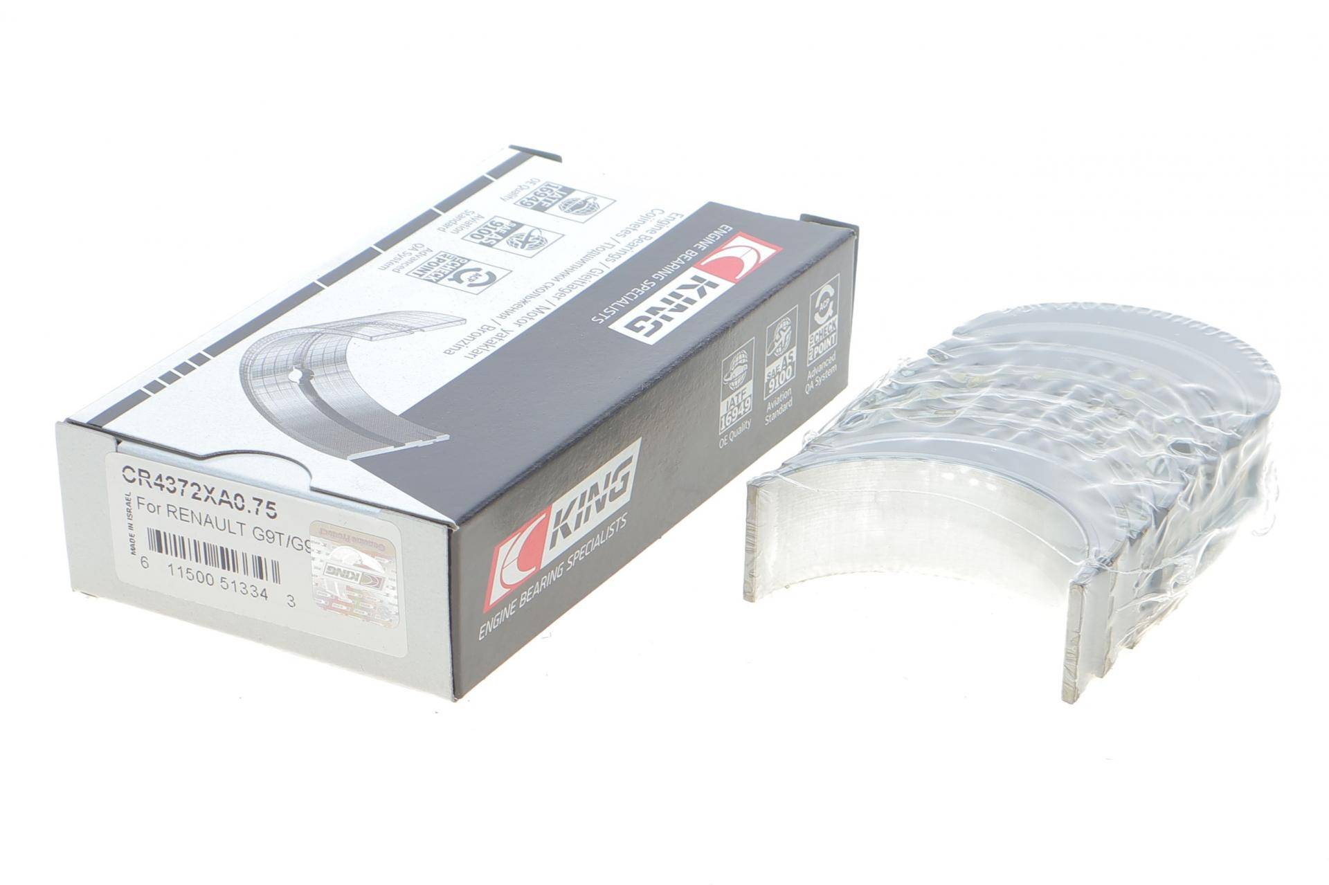 Вкладиші шатунні Renault Master/Trafic 2.2/2.5 dCi 96- (+0.75)