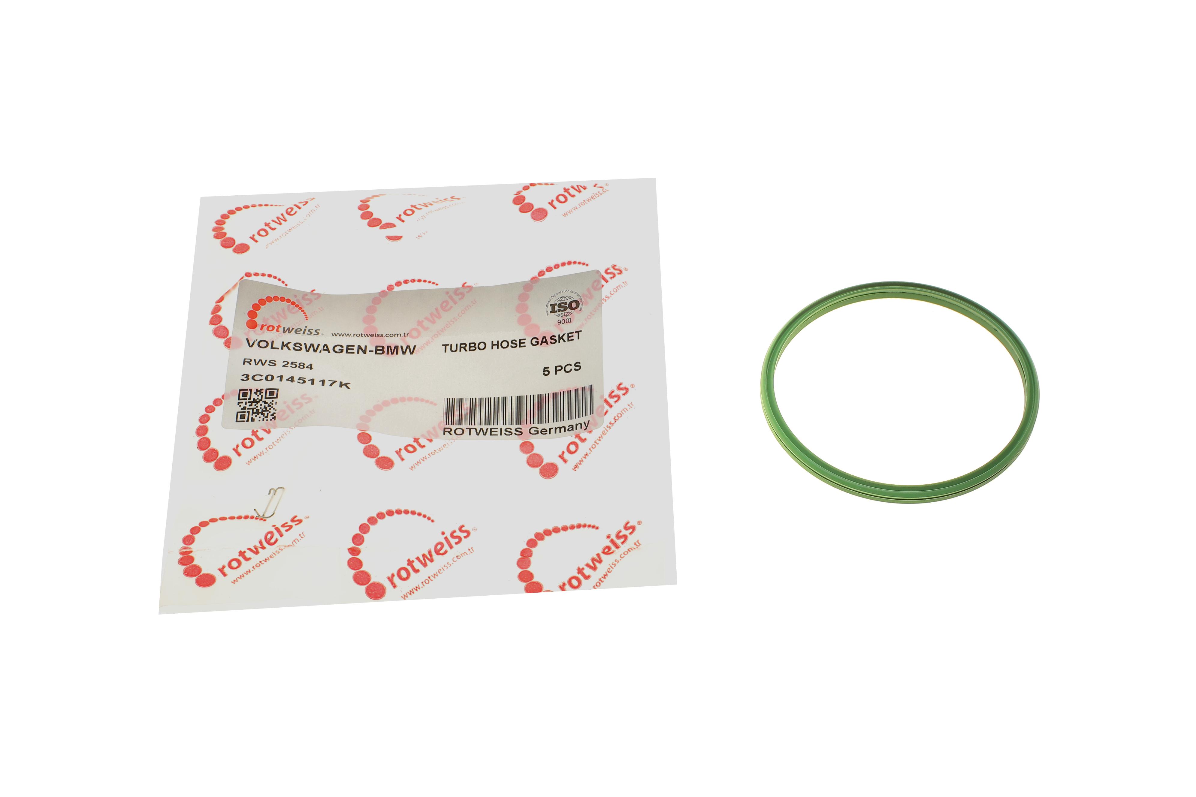 Прокладка патрубка інтеркулера ущільнююча VW T5 2.5 TDI 03-09/BMW X6 3.0d 08-14 (67.9mm)