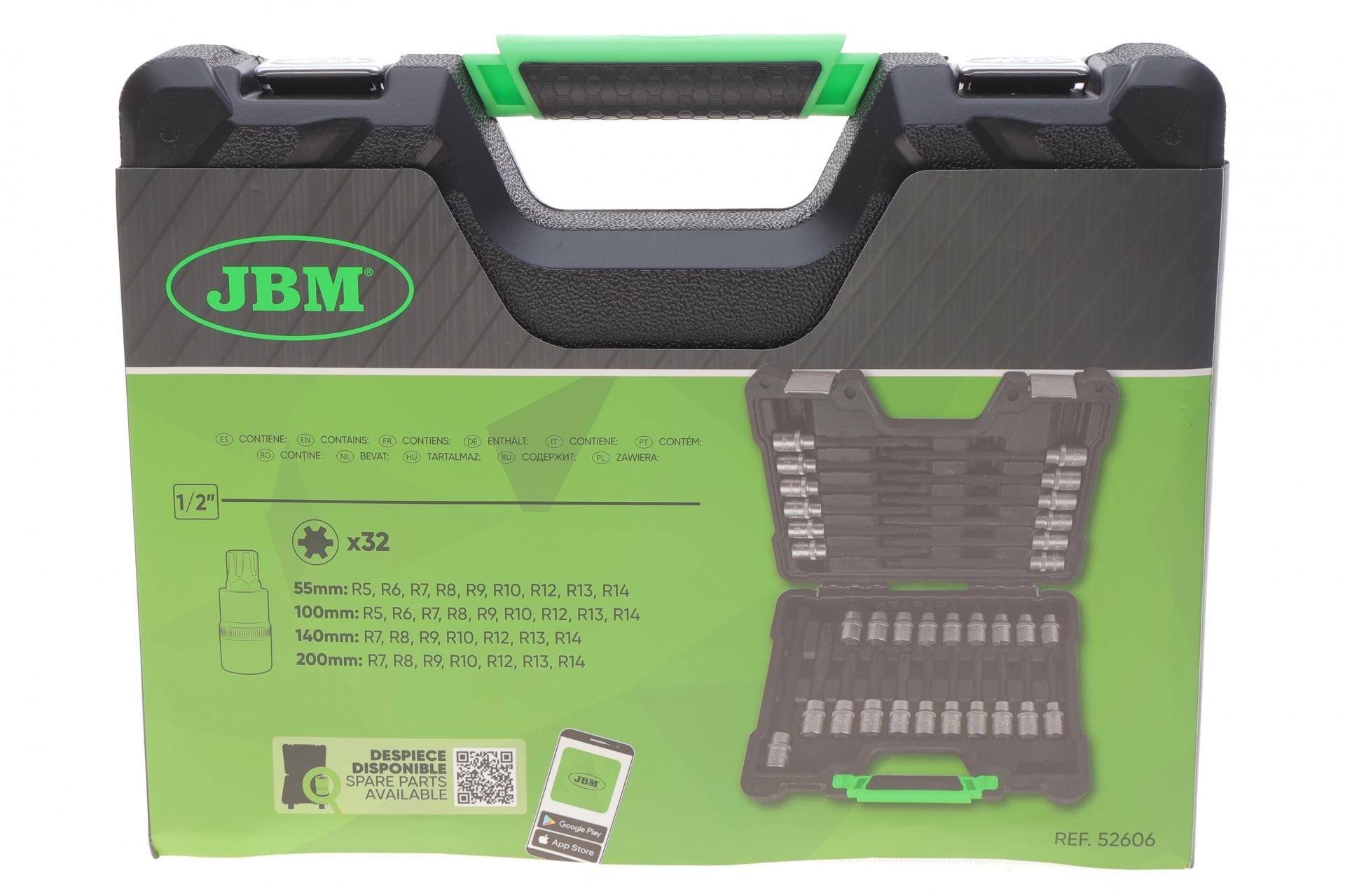 Набір головок 1/2" зі вставками MP 32 од.