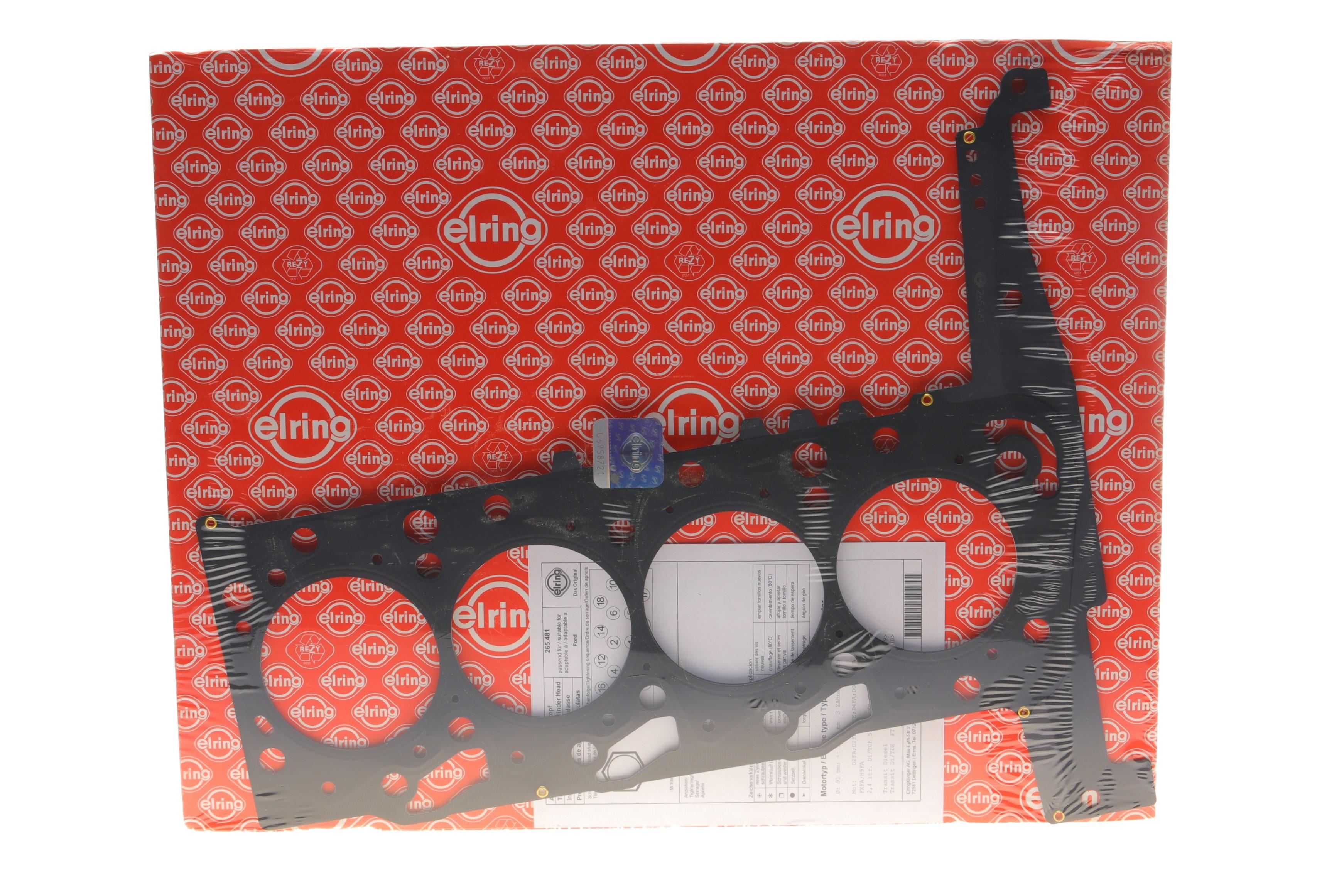 Прокладка ГБЦ Ford Transit 2.4D 00- (3 метки)