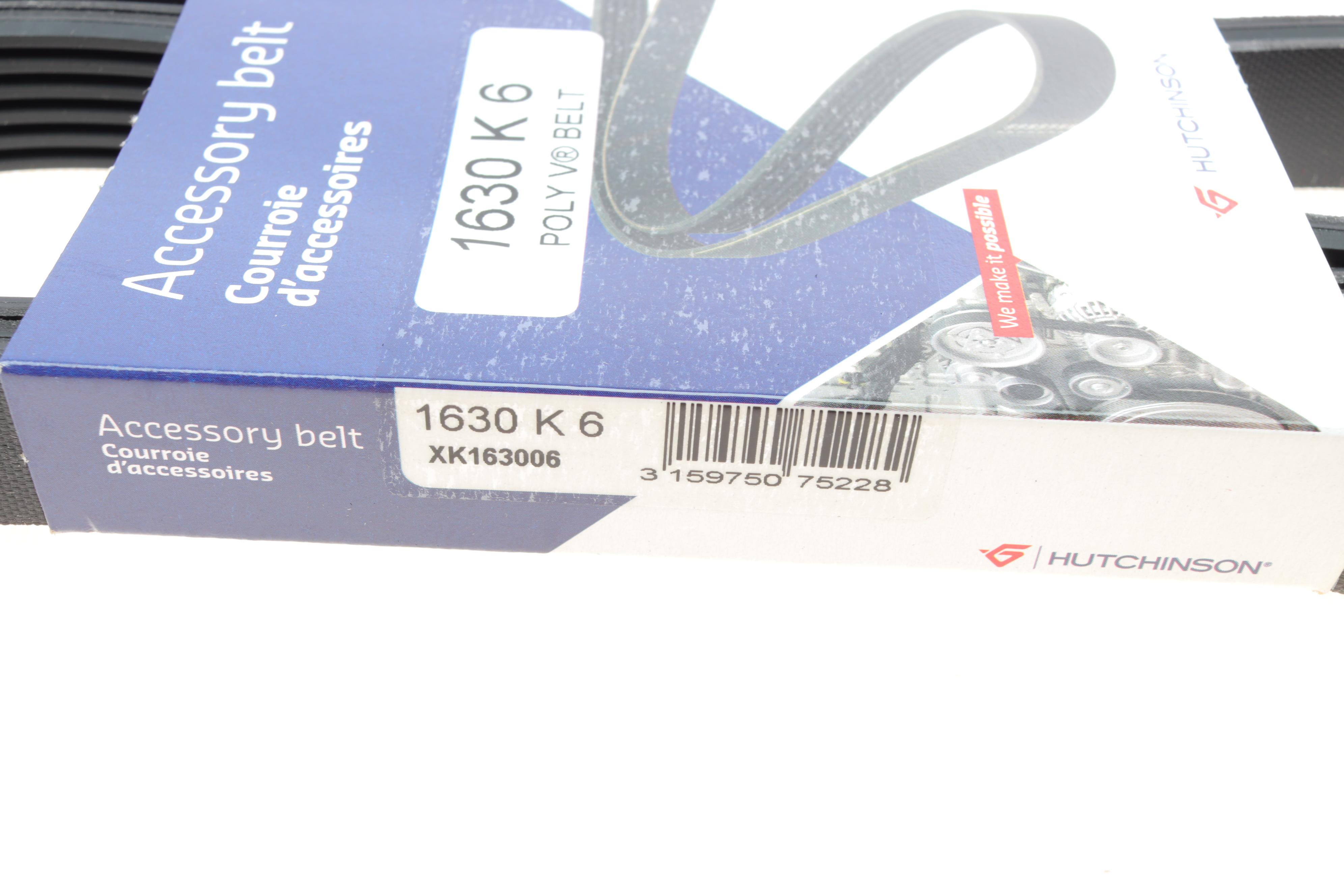 Ремінь генератора Audi 80/A6/A8 2.8 94-05/Ford Transit 2.5DI/TD 91-00 (6PK1630)