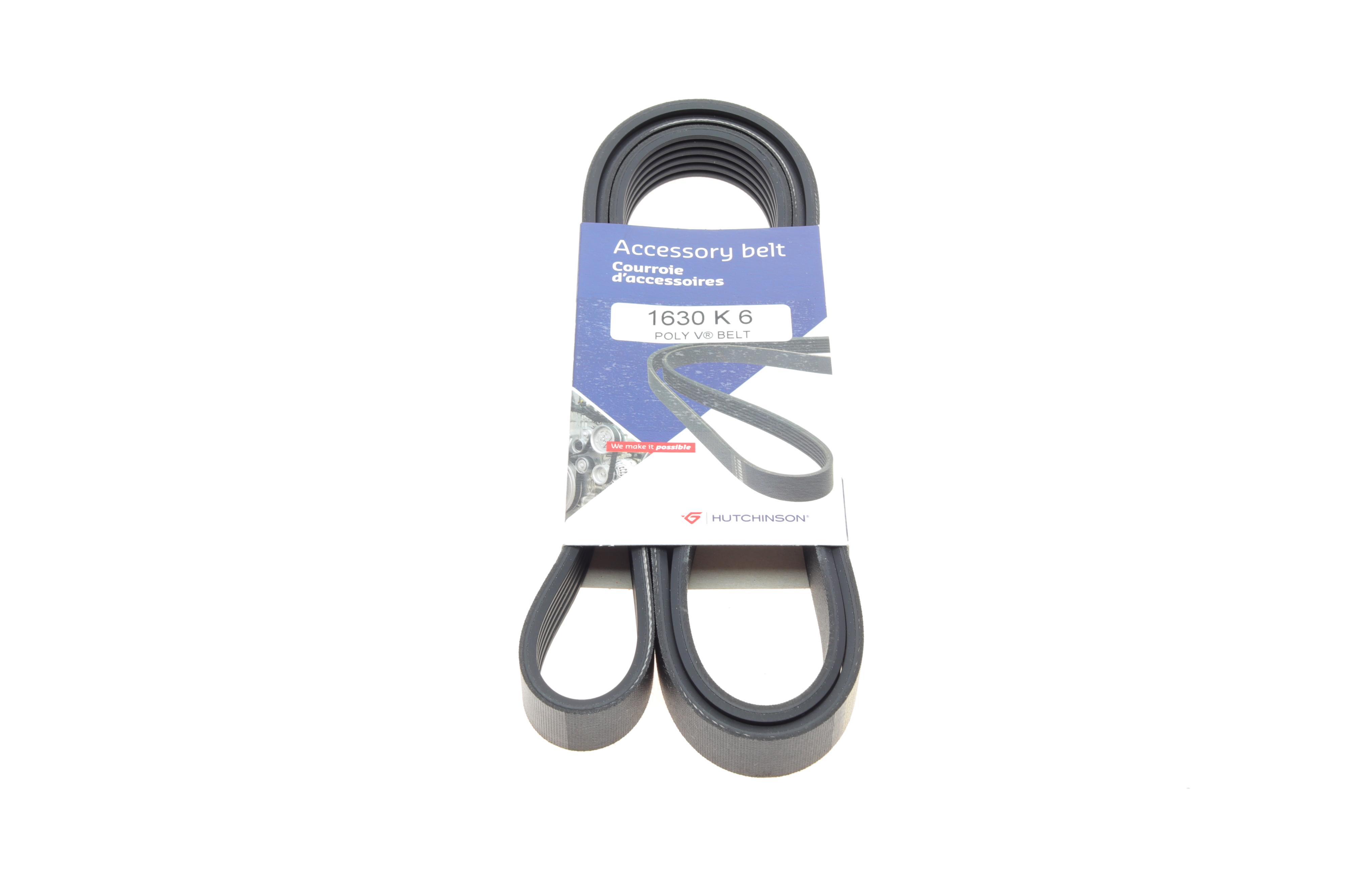 Ремінь генератора Audi 80/A6/A8 2.8 94-05/Ford Transit 2.5DI/TD 91-00 (6PK1630)