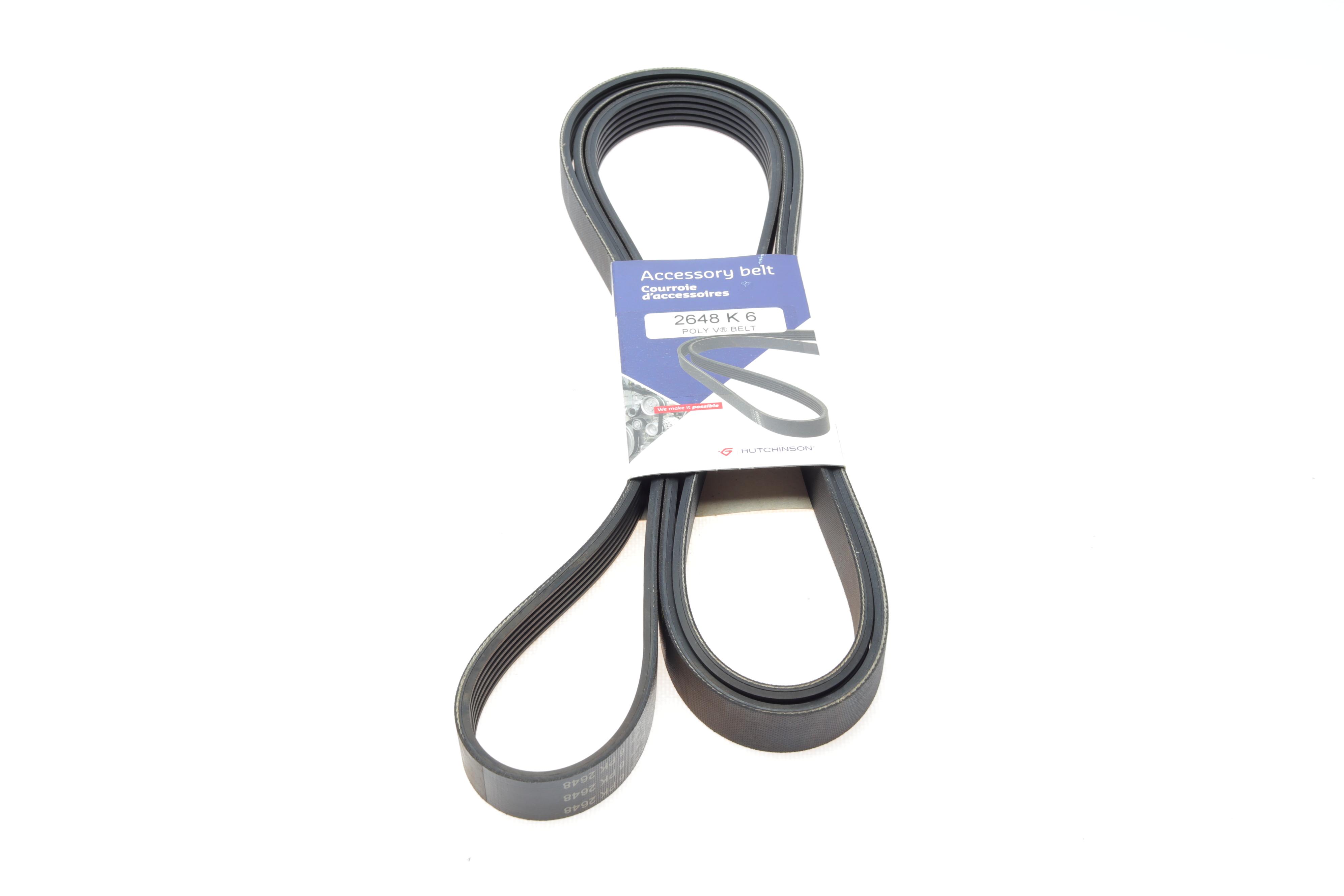 Ремінь генератора Audi A6 4.2 98-05/A8 3.7/4.2 98-02 (6PK2648)