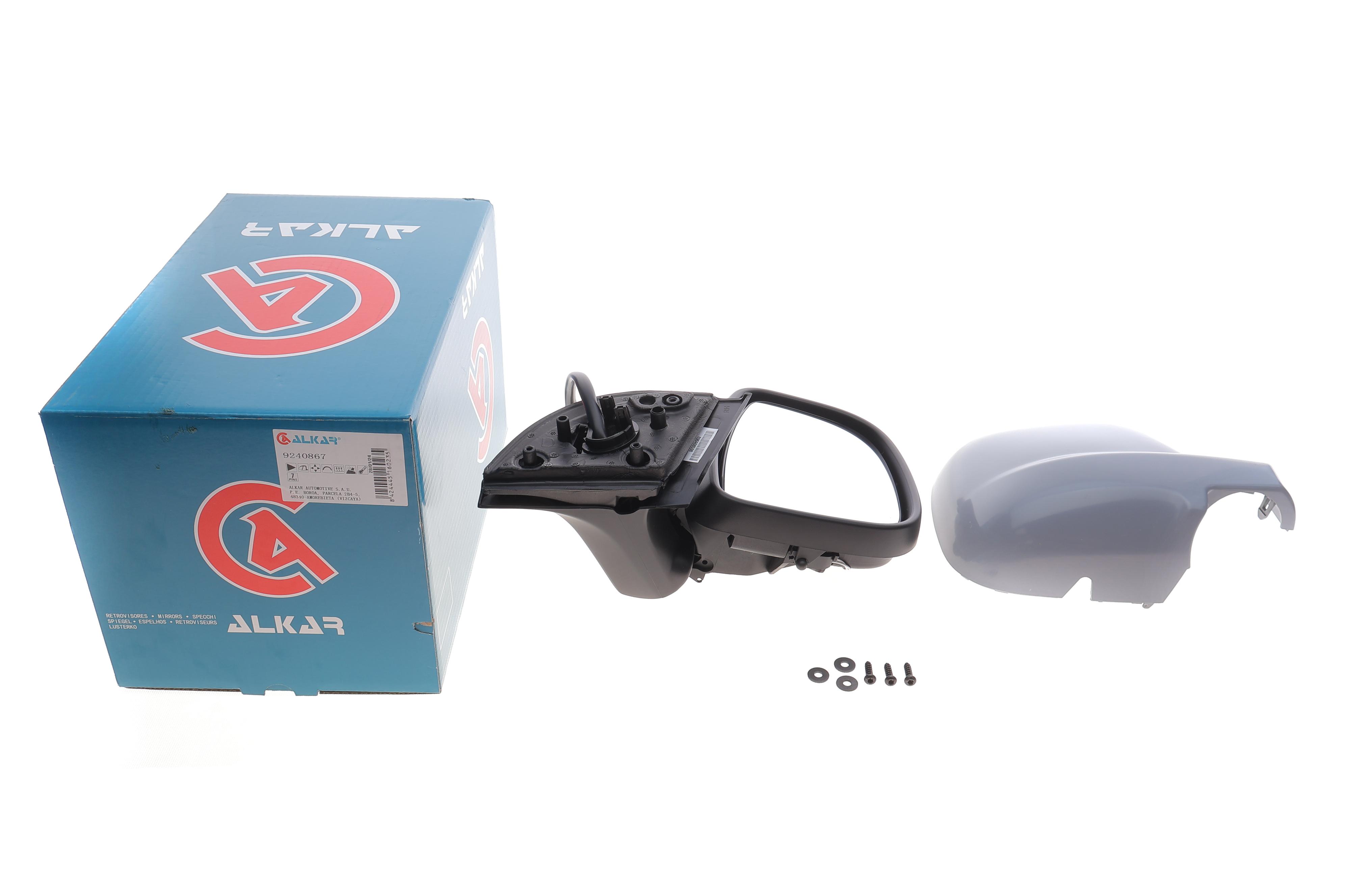 Дзеркало заднього виду (під фарбування) Citroen Berlingo/Peugeot Partner 08- (R) (електро/підігрів)