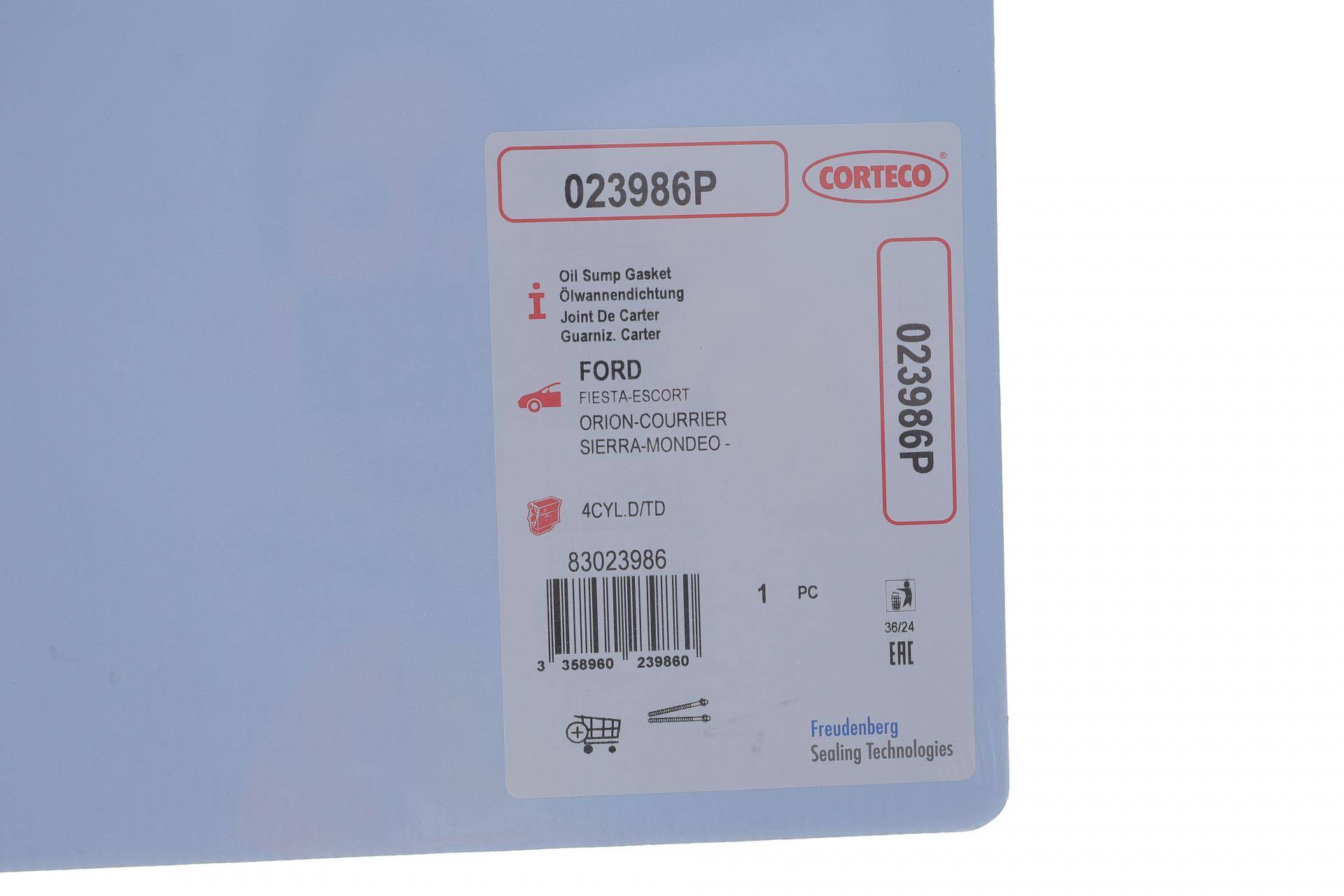 Прокладка піддона Ford Fiesta/Mondeo 1.8 TD -00