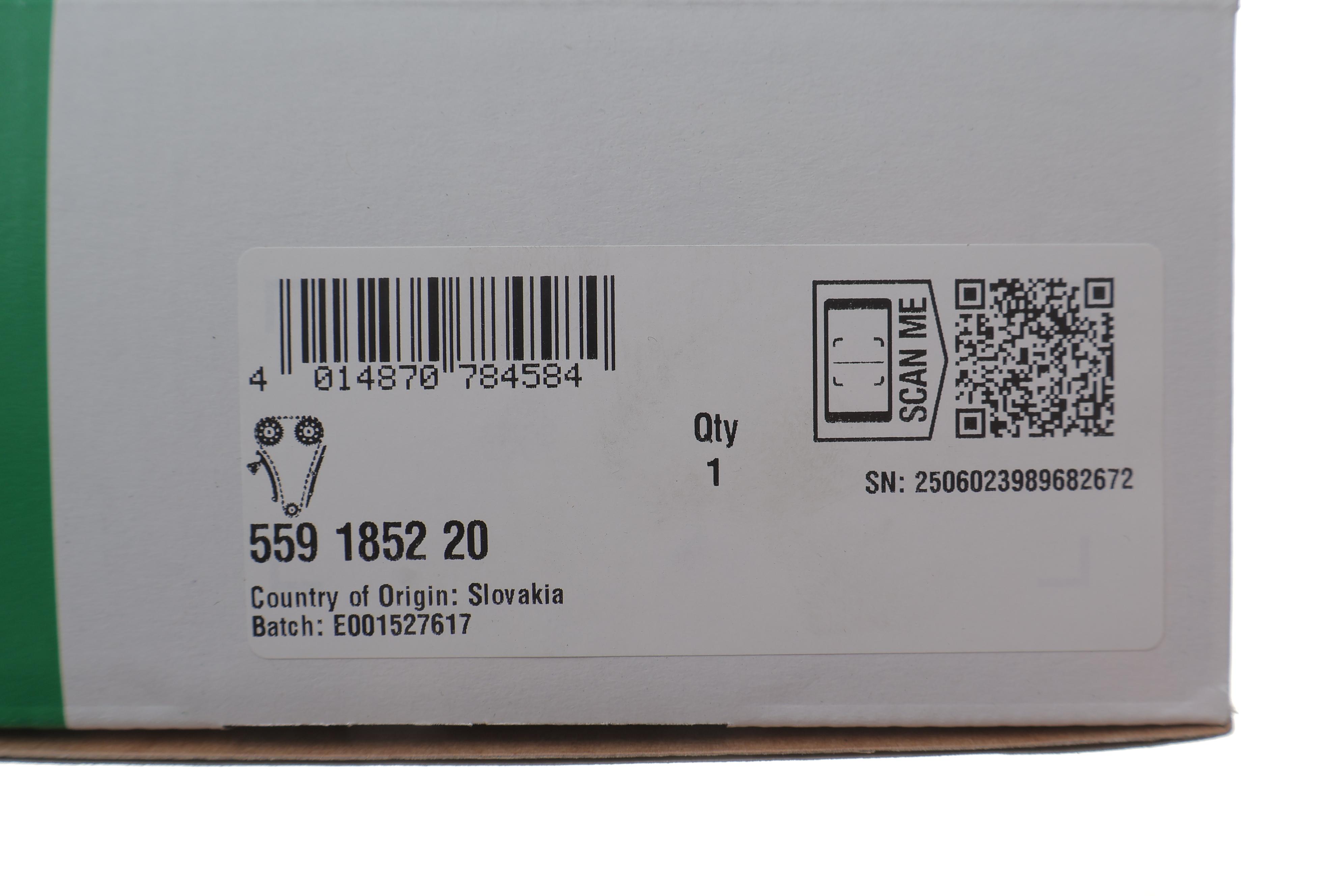 Комплект цепи ГРМ Opel Astra/Vectra/Zafira 2.0/2.2TDI 96-