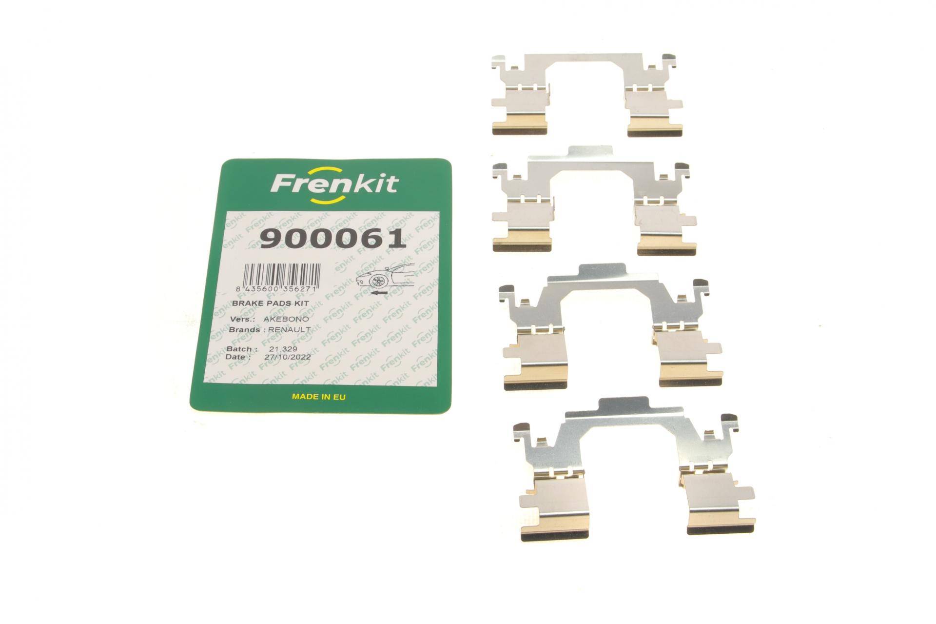 Планка супорта (переднього) прижимна (к-кт) Renault Megane/Scenic 16- (Akebono)