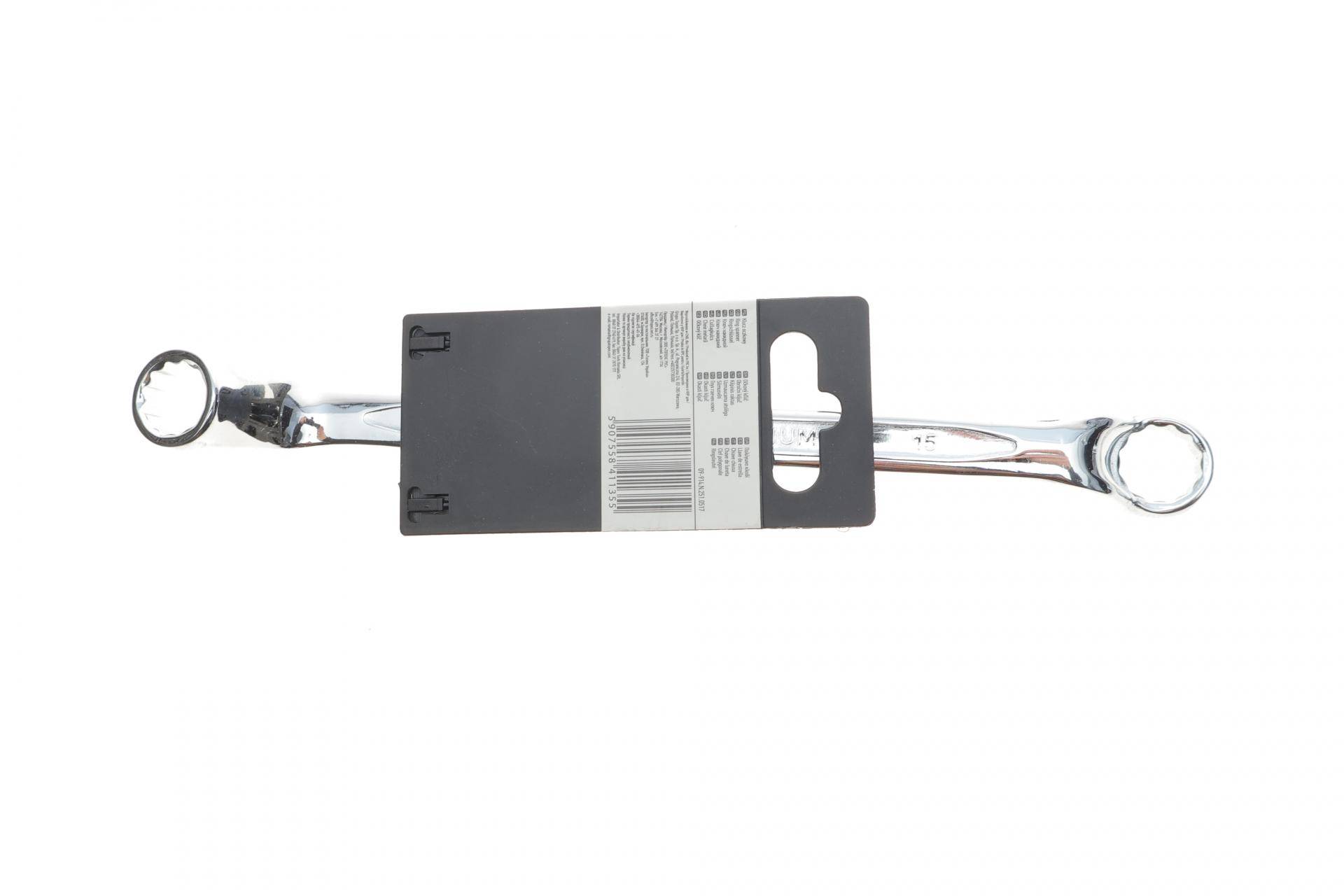 Ключ колінчастий 14х15 мм 45° L-235 мм